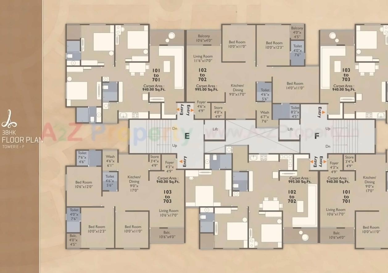 Layout of real estate project Aadhya Aurum located at Bhayli, Vadodara, Gujarat