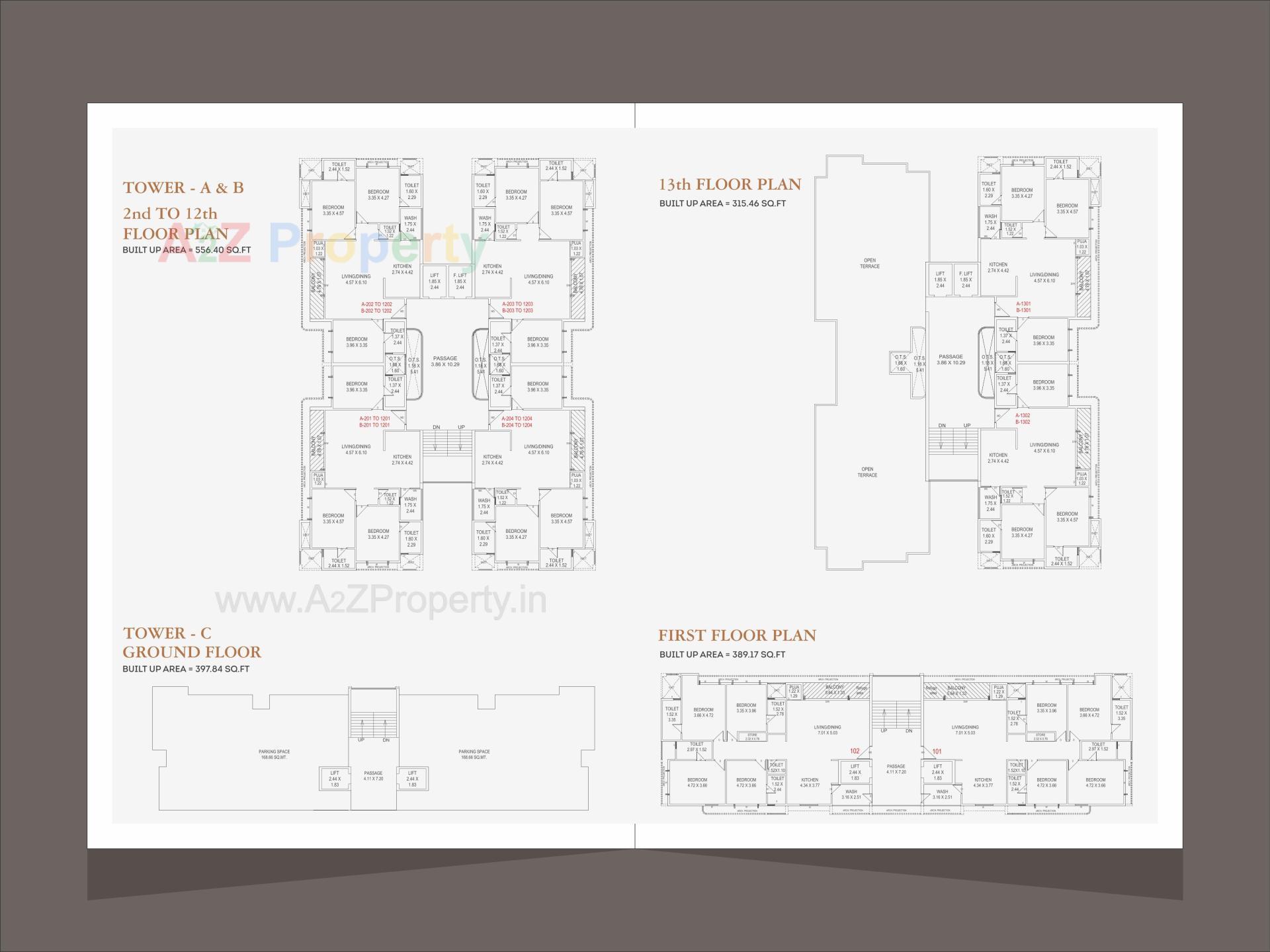 Layout of real estate project Aadhya Elior located at Bhayali, Vadodara, Gujarat
