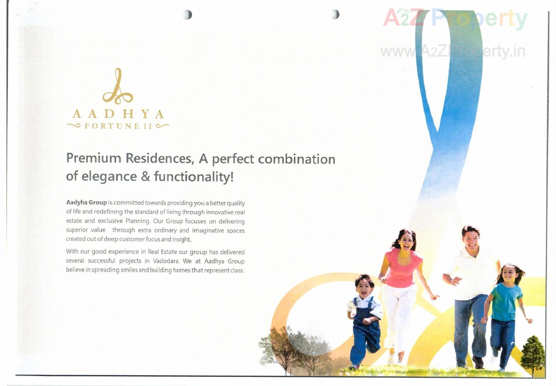  of real estate project Aadhya Fortune Ii located at Vasna-sayad, Vadodara, Gujarat