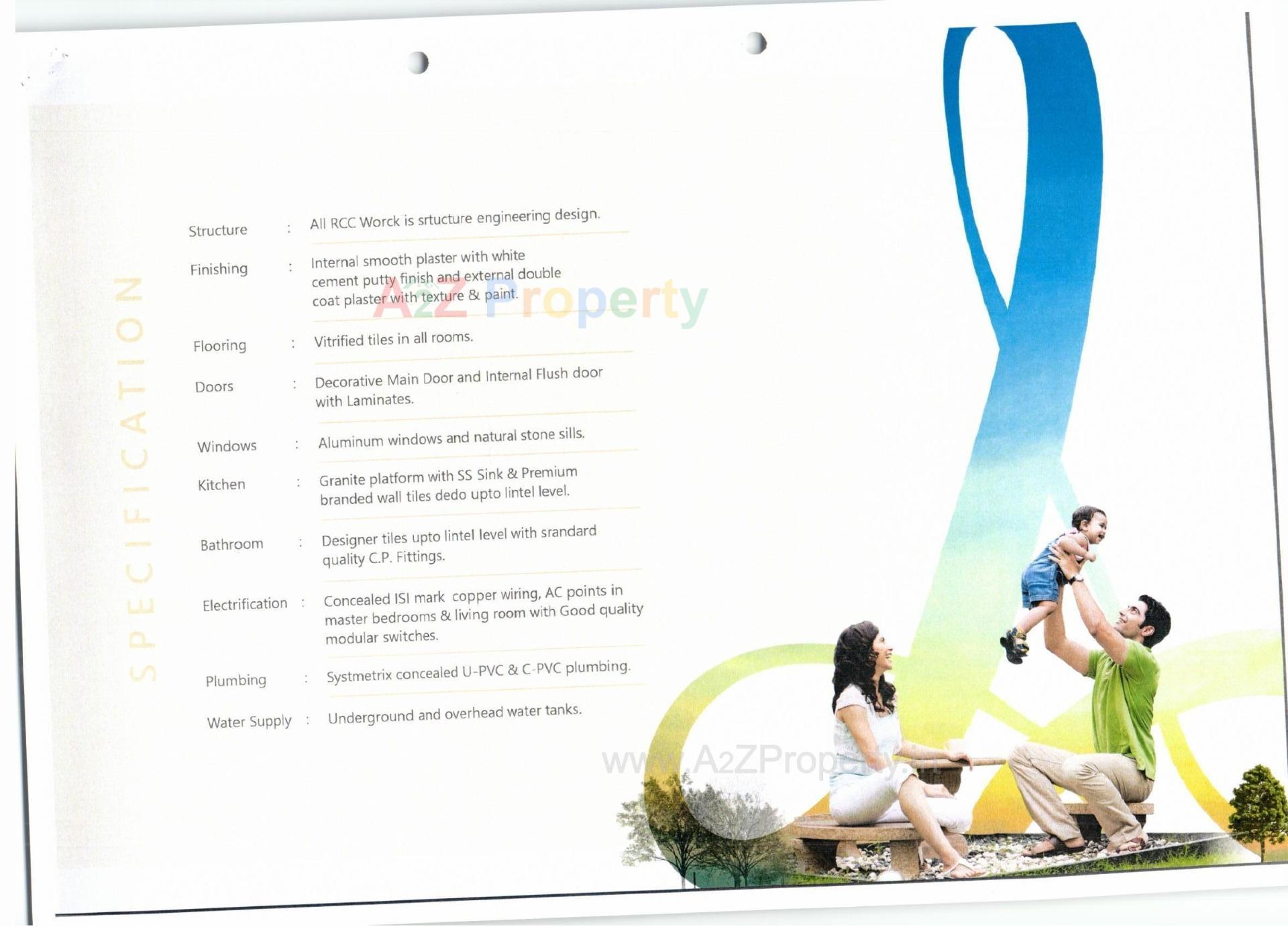  of real estate project Aadhya Fortune Ii located at Vasna-sayad, Vadodara, Gujarat