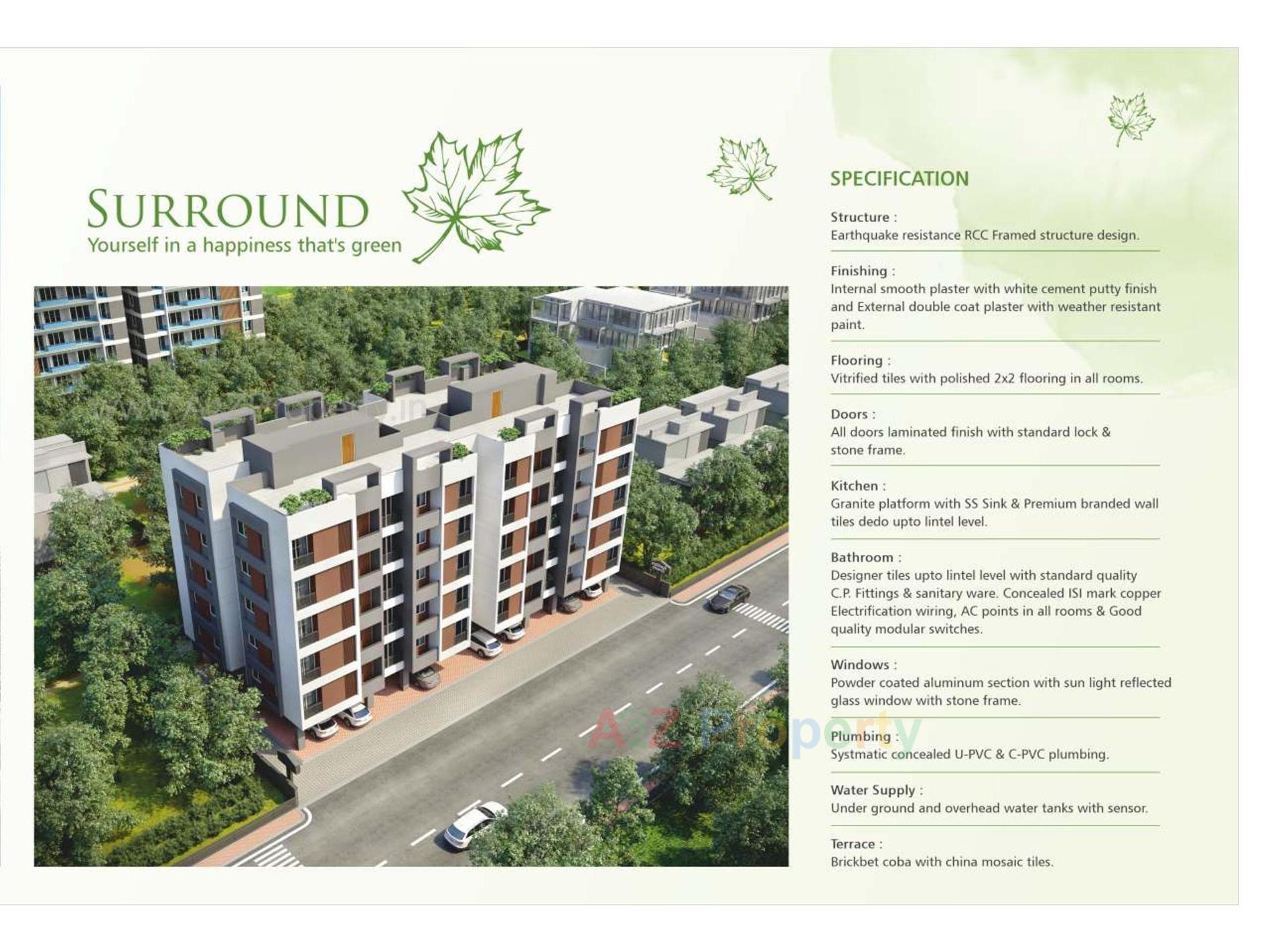 3D Elevation of real estate project Aaditya Green located at Vadodara, Vadodara, Gujarat