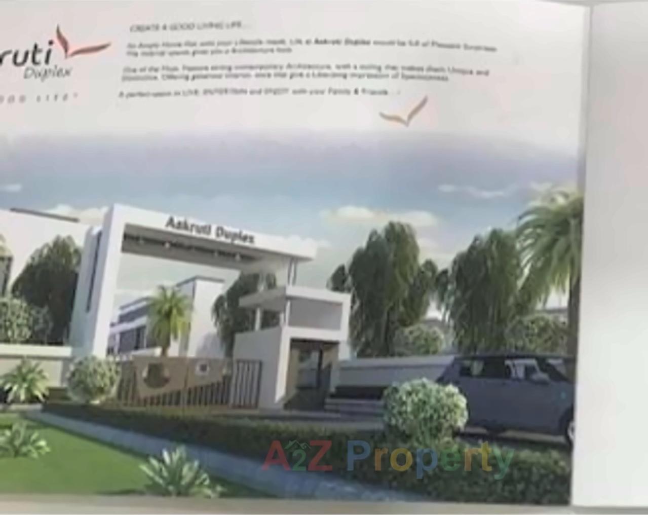3D Elevation of real estate project Aakruti Duplex located at Kalali, Vadodara, Gujarat