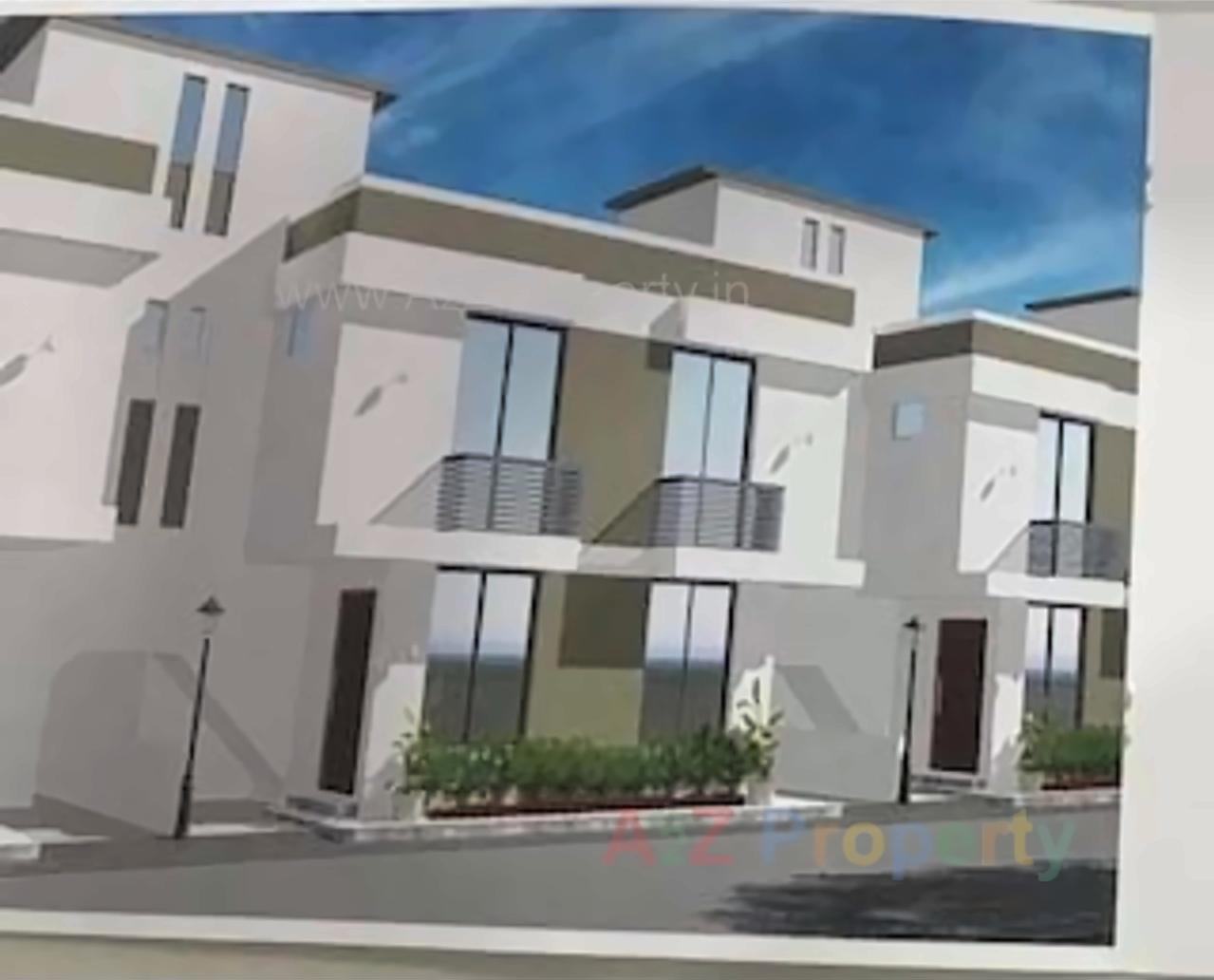 3D Elevation of real estate project Aakruti Duplex located at Kalali, Vadodara, Gujarat