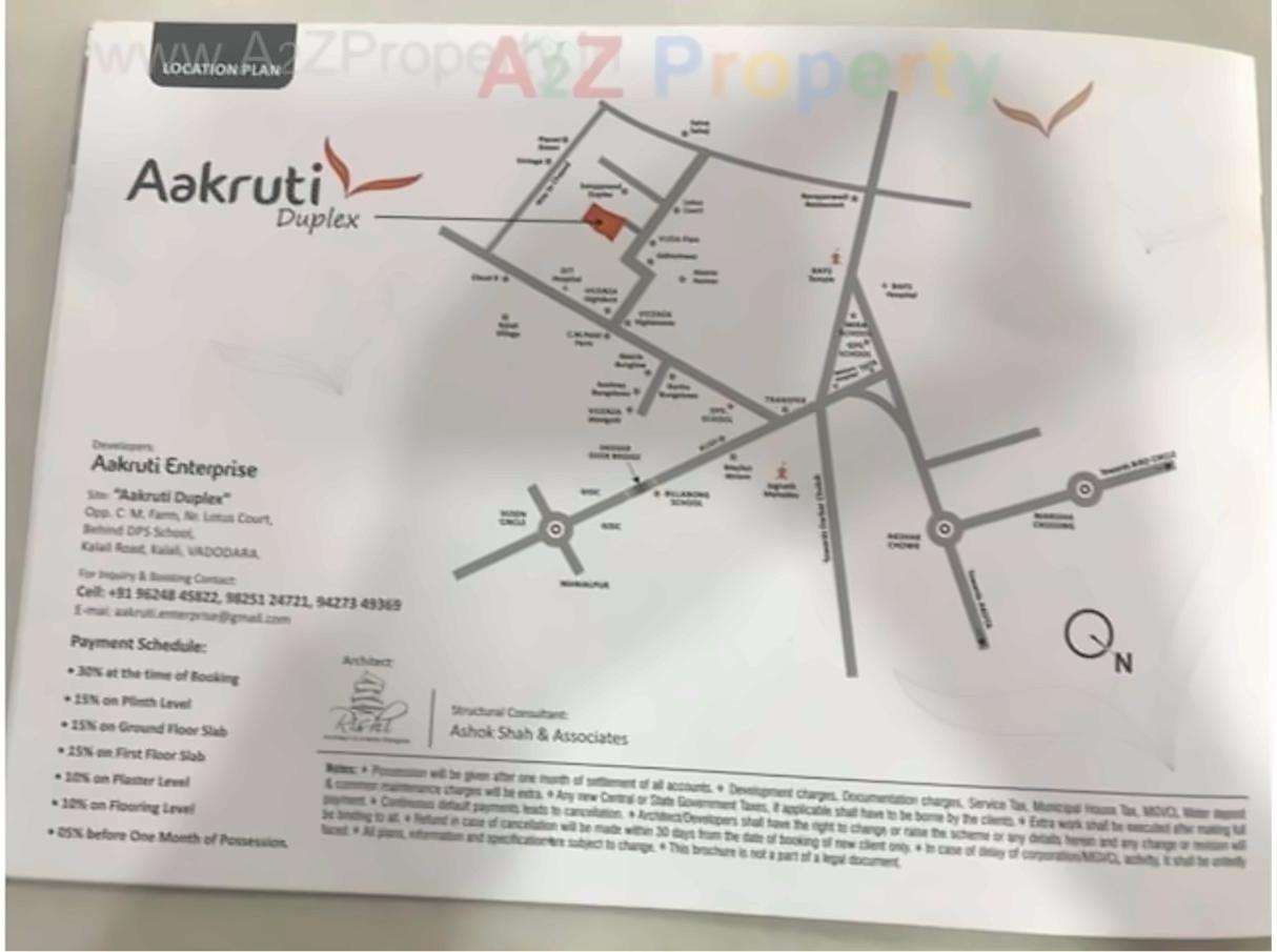  of real estate project Aakruti Duplex located at Kalali, Vadodara, Gujarat