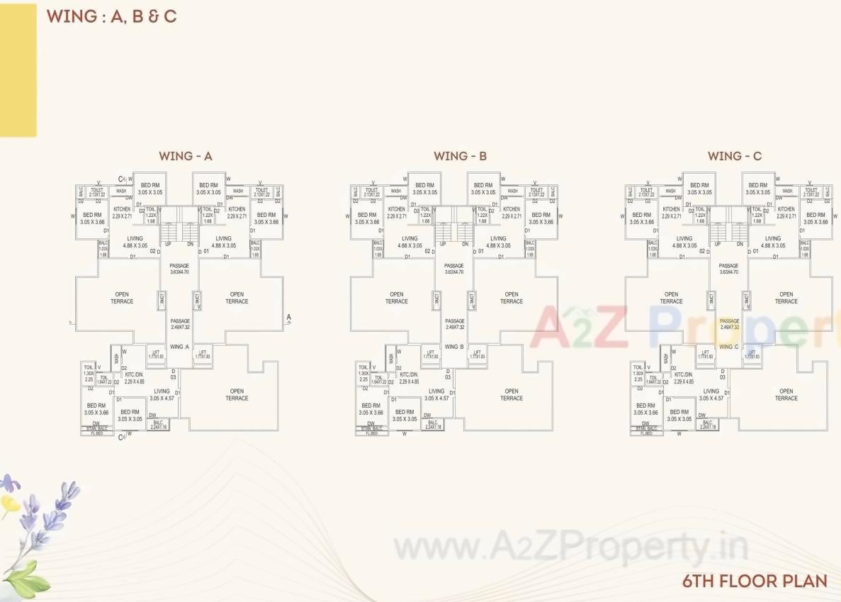 Layout of real estate project Aakruti Heights located at Tarsali, Vadodara, Gujarat