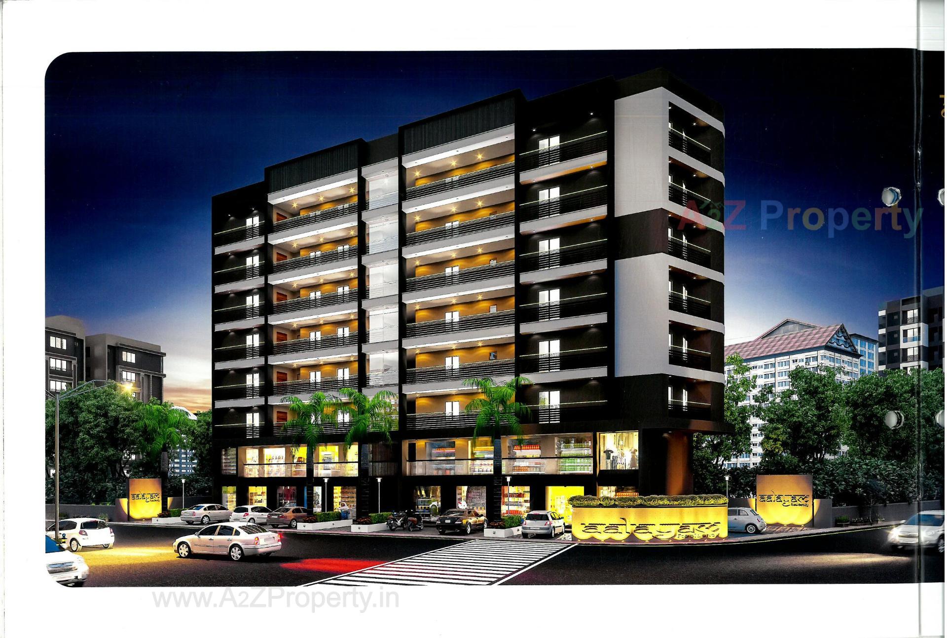 3D Elevation of real estate project Aalayam Residency located at Bill, Vadodara, Gujarat