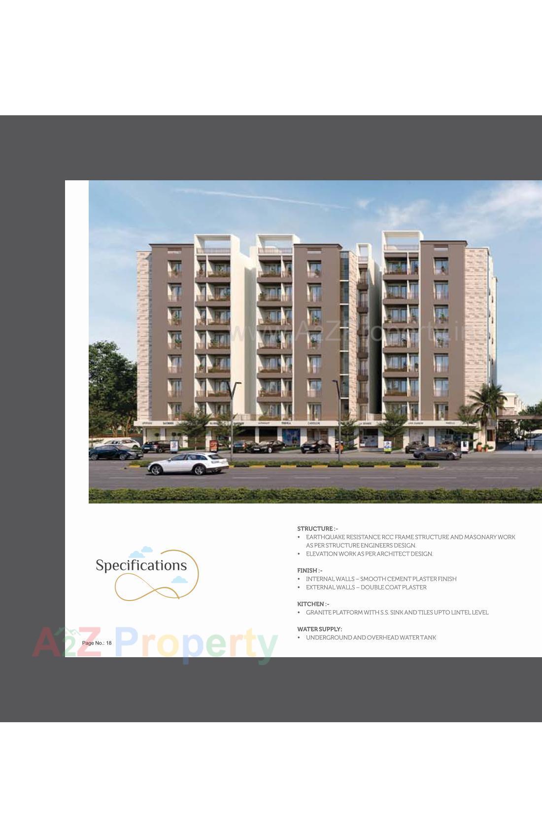 3D Elevation of real estate project Aamrapali Luxuria located at Kalali, Vadodara, Gujarat