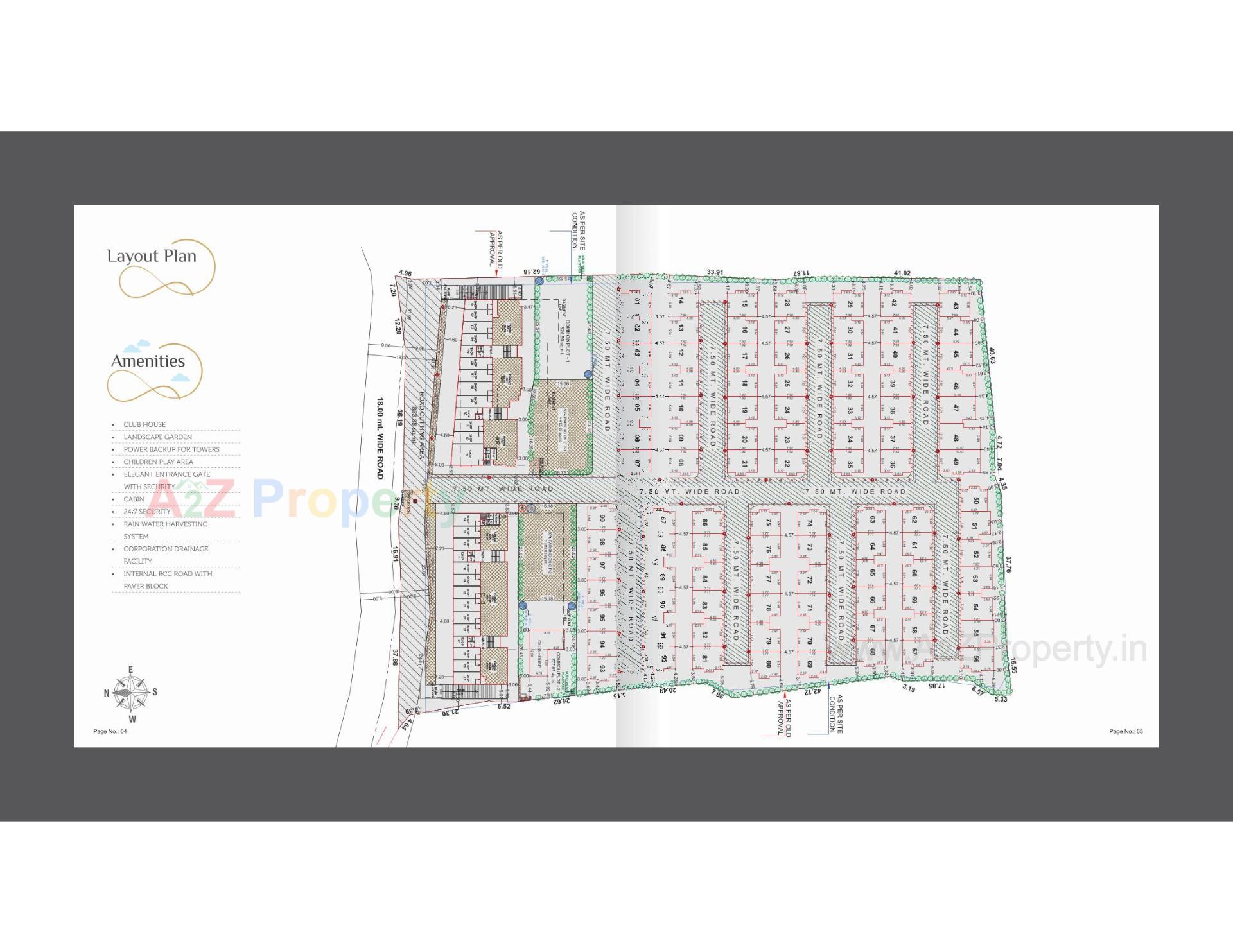 Layout of real estate project Aamrapali Luxuria located at Kalali, Vadodara, Gujarat