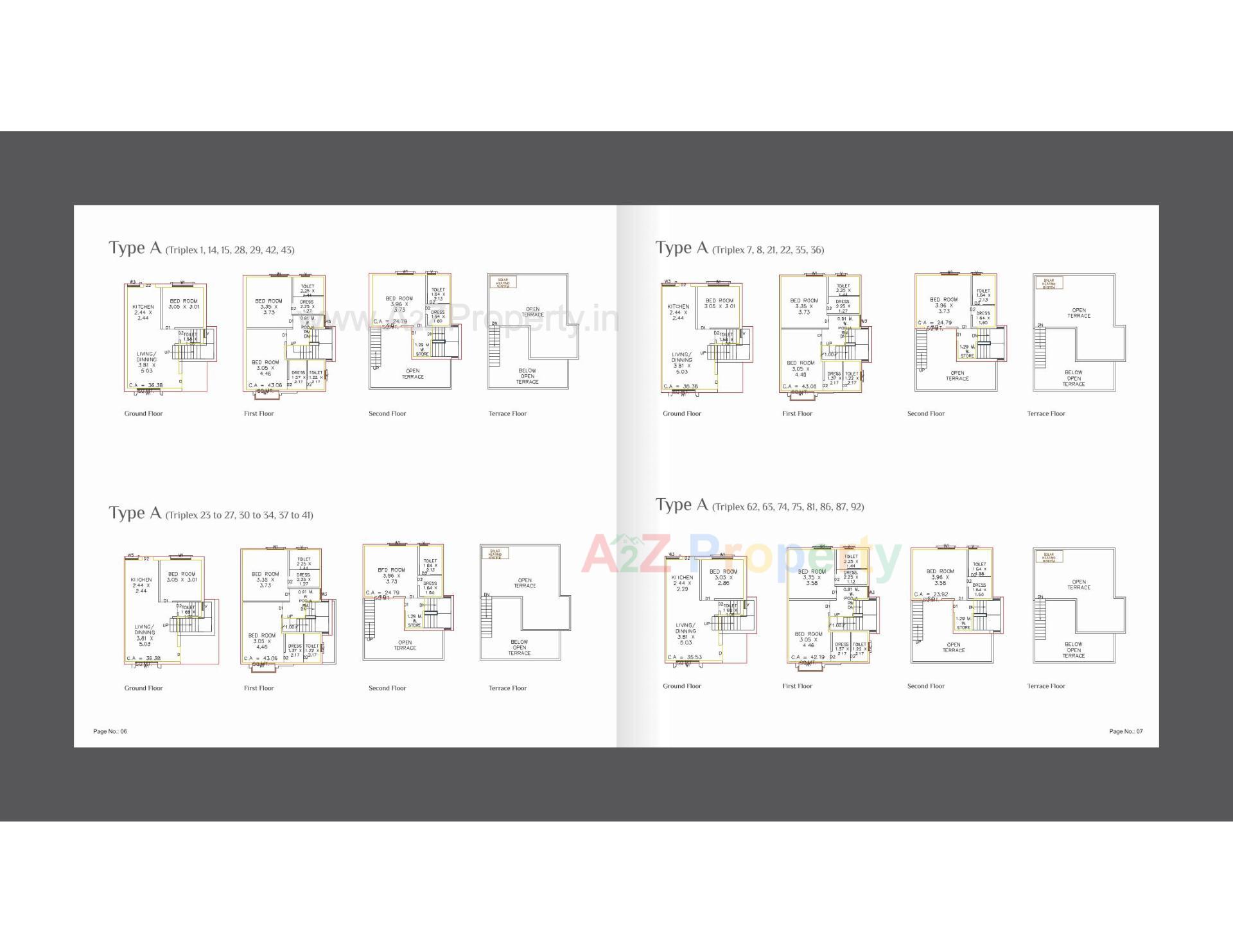 Layout of real estate project Aamrapali Luxuria located at Kalali, Vadodara, Gujarat