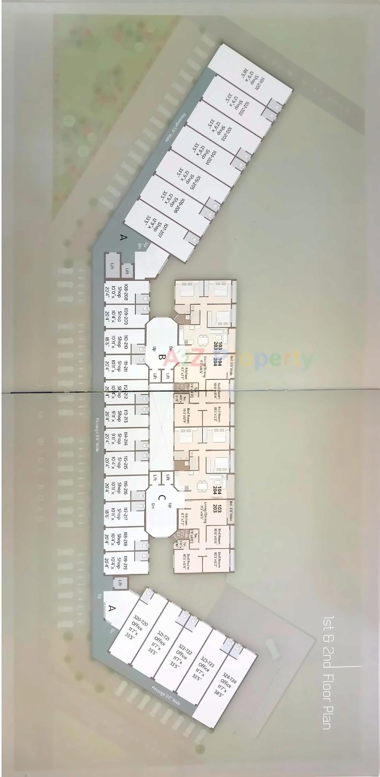 Layout of real estate project Aamrapali Resi Com located at Atladara, Vadodara, Gujarat