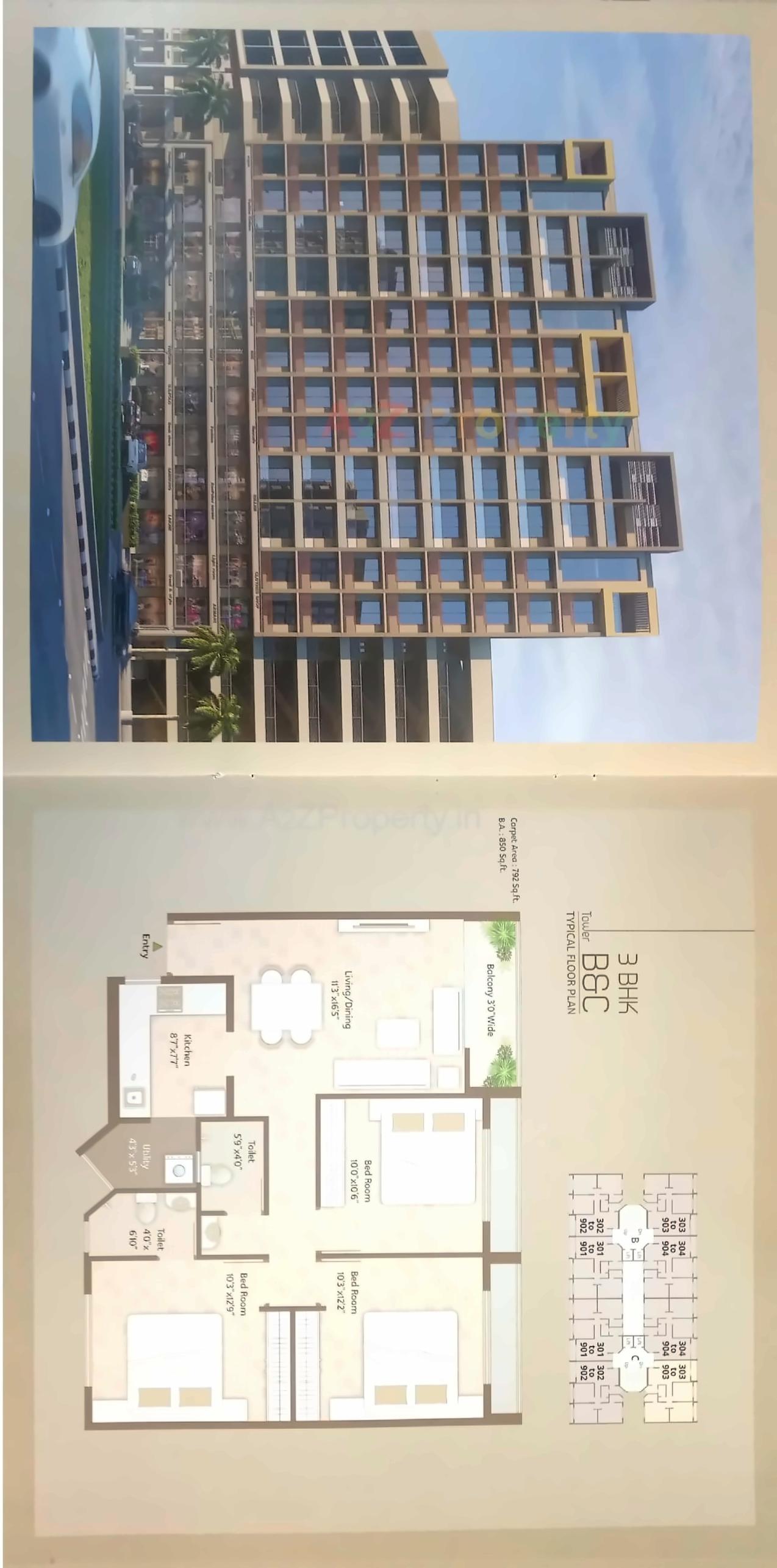 Layout of real estate project Aamrapali Resi Com located at Atladara, Vadodara, Gujarat