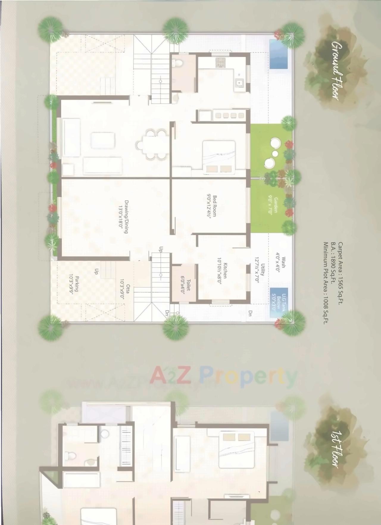 Layout of real estate project Aamrapali Resi Com located at Atladara, Vadodara, Gujarat