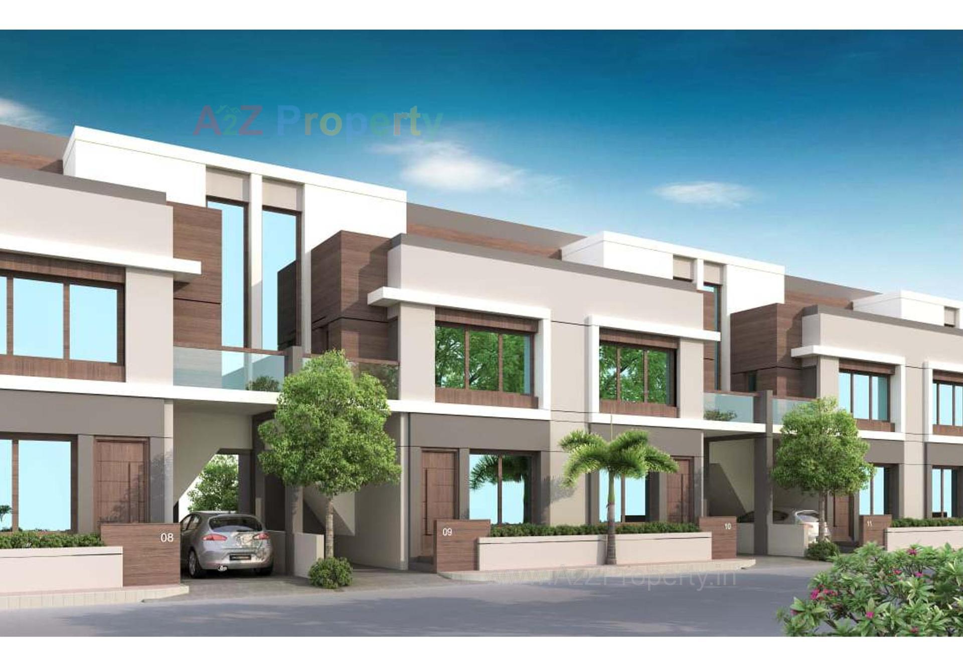 3D Elevation of real estate project Aangan Palm located at Ankhol, Vadodara, Gujarat