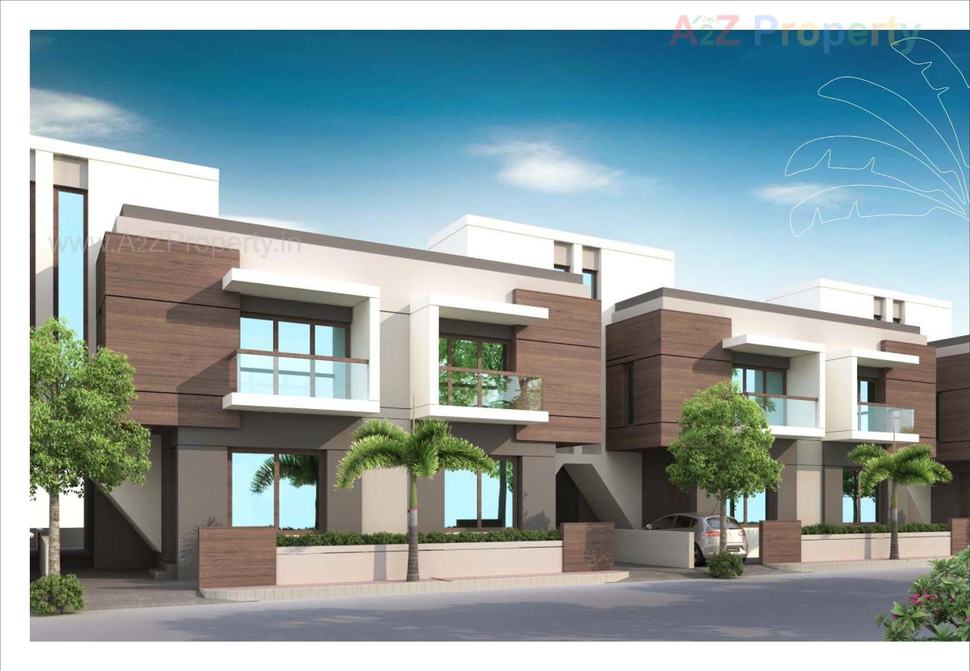 3D Elevation of real estate project Aangan Palm located at Ankhol, Vadodara, Gujarat
