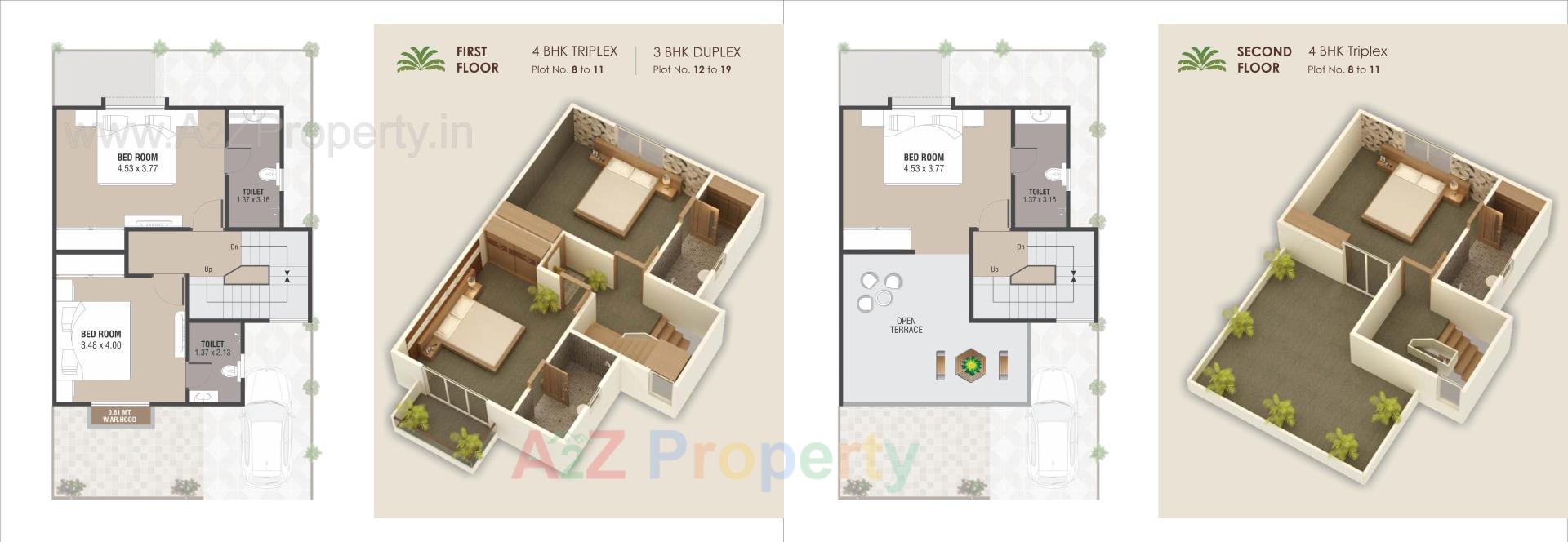 Layout of real estate project Aangan Palm located at Ankhol, Vadodara, Gujarat