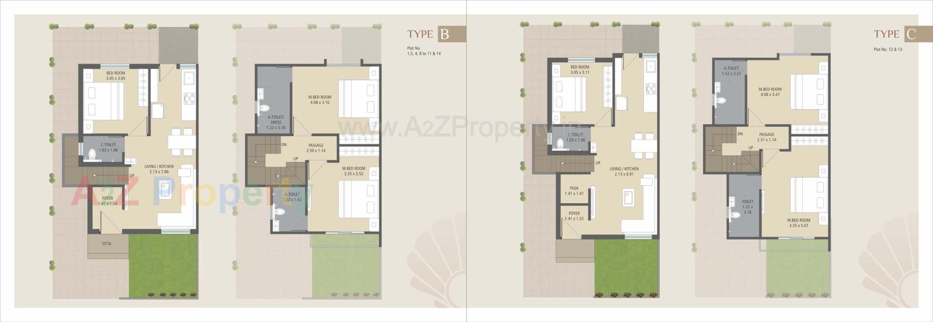 Layout of real estate project Aangan Pearl located at Tarsali, Vadodara, Gujarat