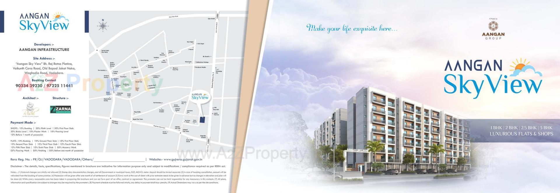  of real estate project Aangan Sky View located at Bapod, Vadodara, Gujarat