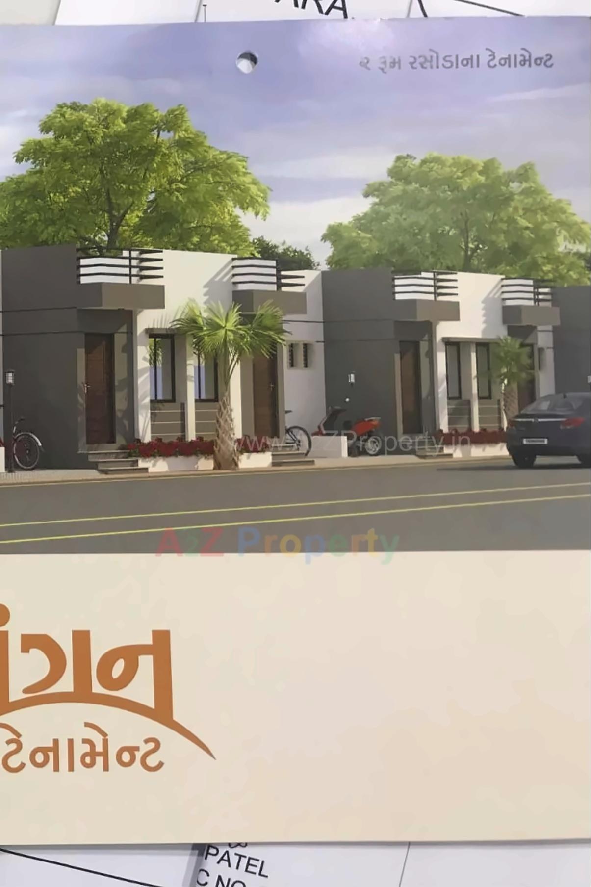 3D Elevation of real estate project Aangan Tenaments located at Morlipura, Vadodara, Gujarat