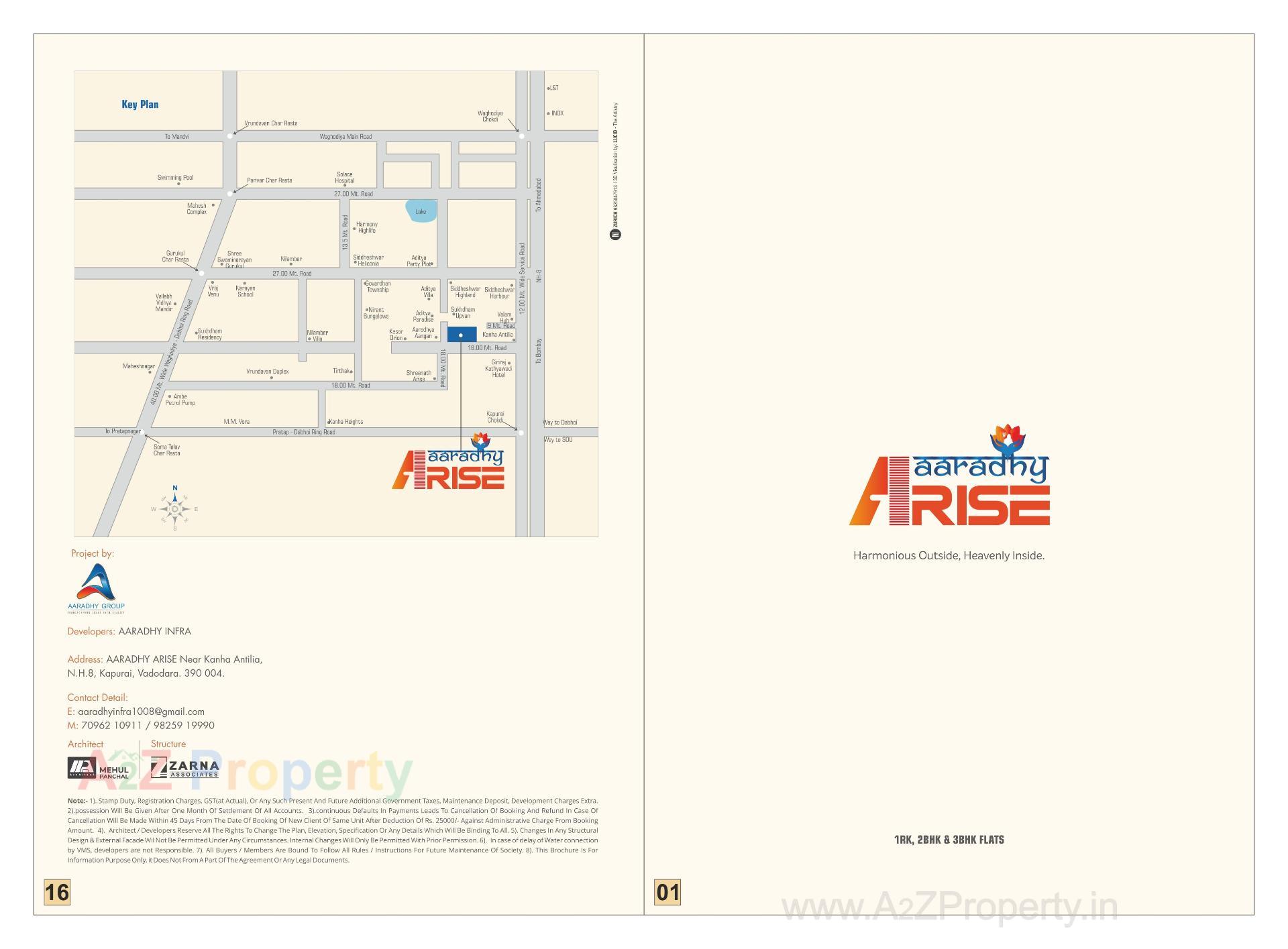  of real estate project Aaradhy Arise located at Kapurai, Vadodara, Gujarat