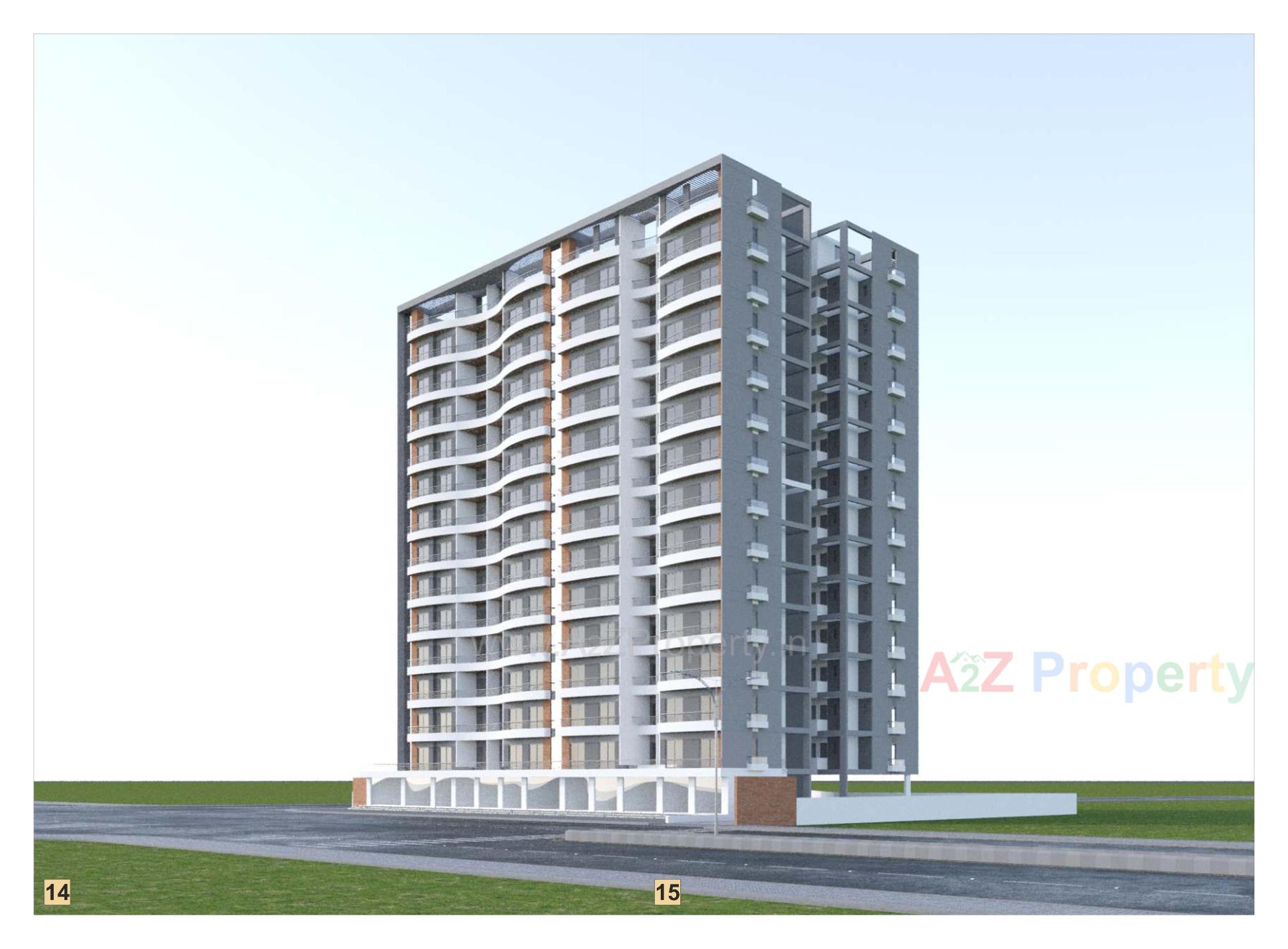 3D Elevation of real estate project Aaradhy Arise located at Kapurai, Vadodara, Gujarat