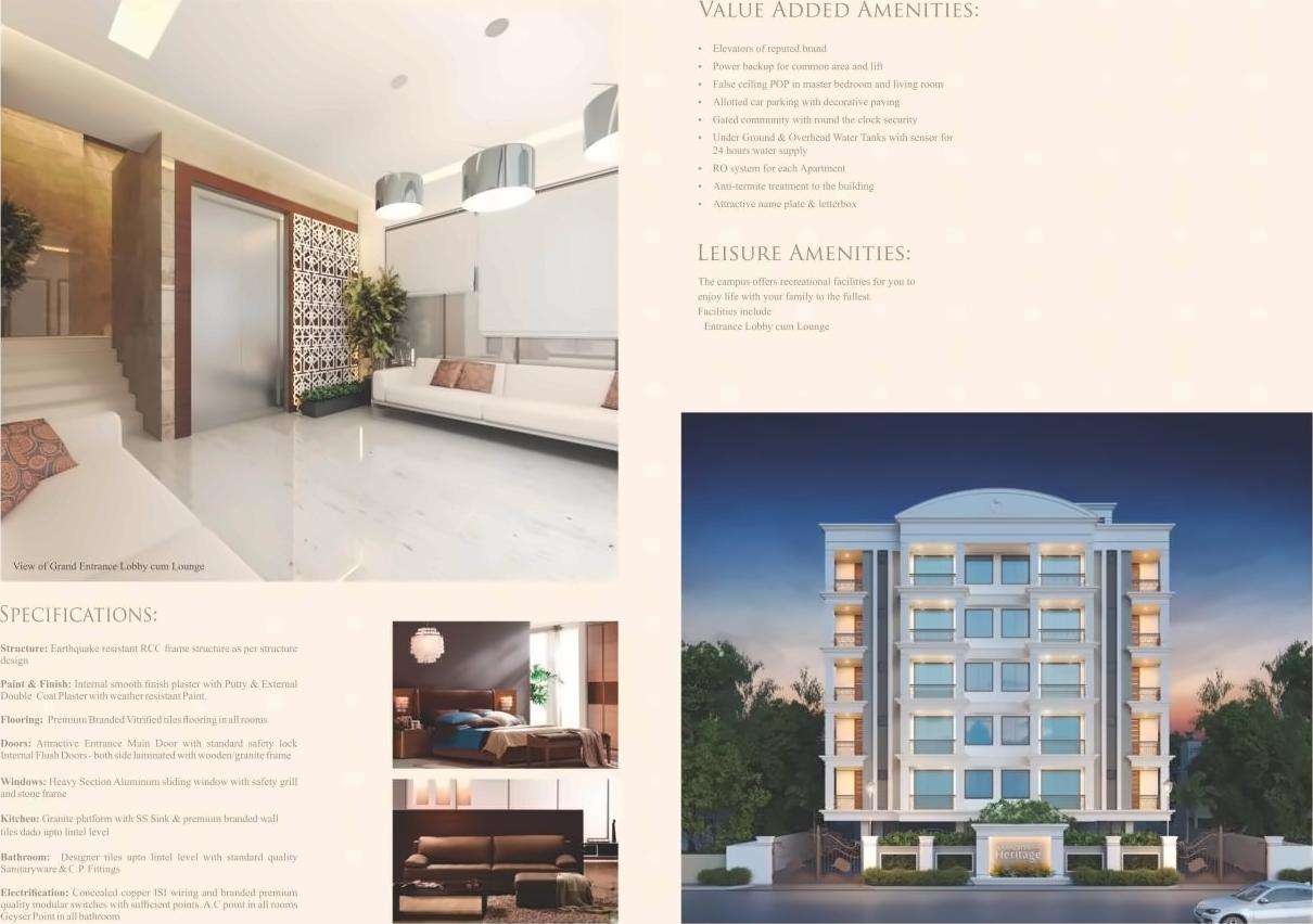 3D Elevation of real estate project Aaradhya Heritage located at Sama, Vadodara, Gujarat