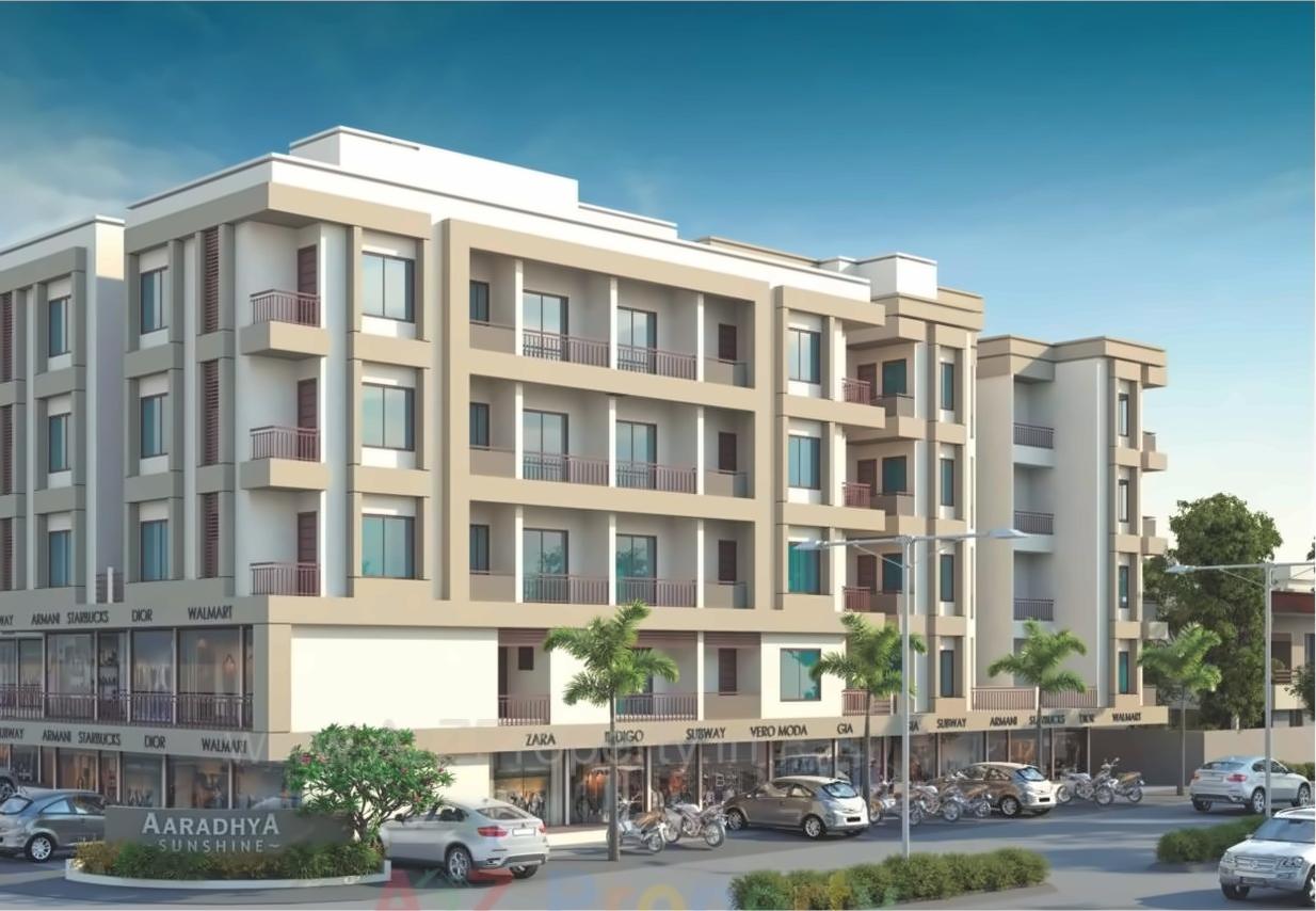 3D Elevation of real estate project Aaradhya Sunshine located at Sama, Vadodara, Gujarat