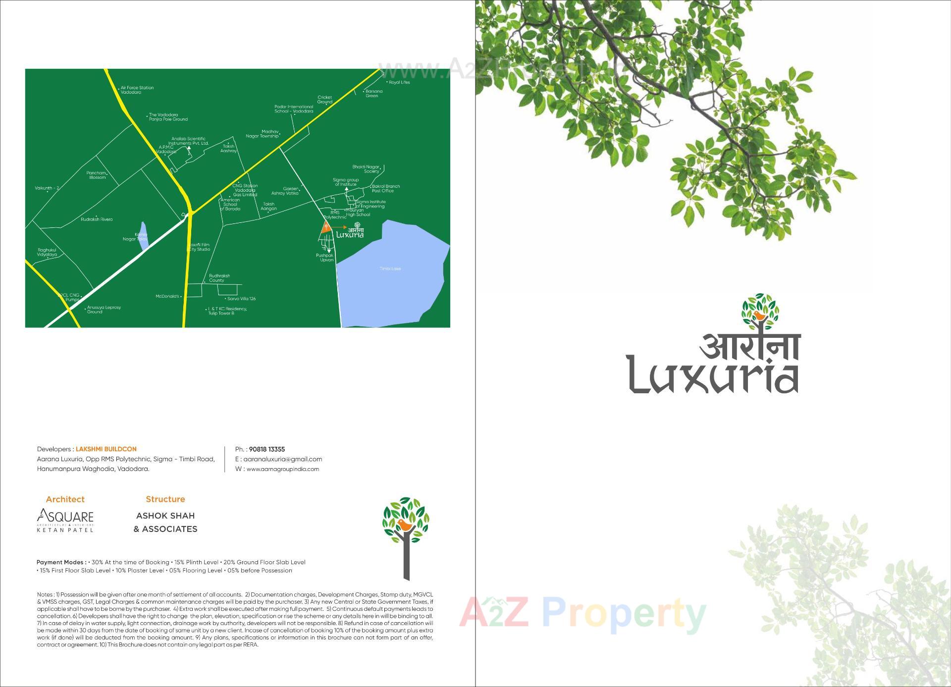  of real estate project Aarana Luxuria located at Hanumanpura, Vadodara, Gujarat