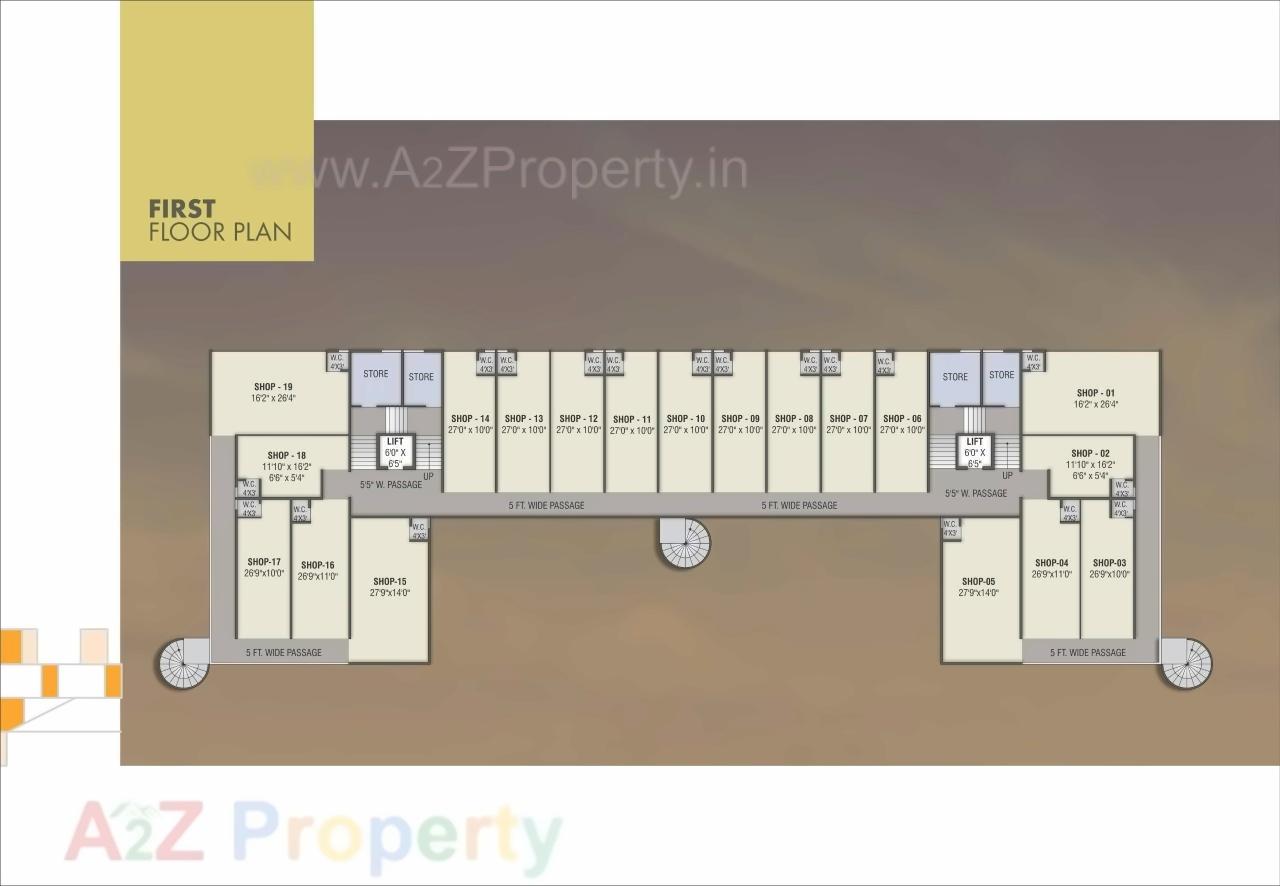 Layout of real estate project Aarana located at Gotri, Vadodara, Gujarat