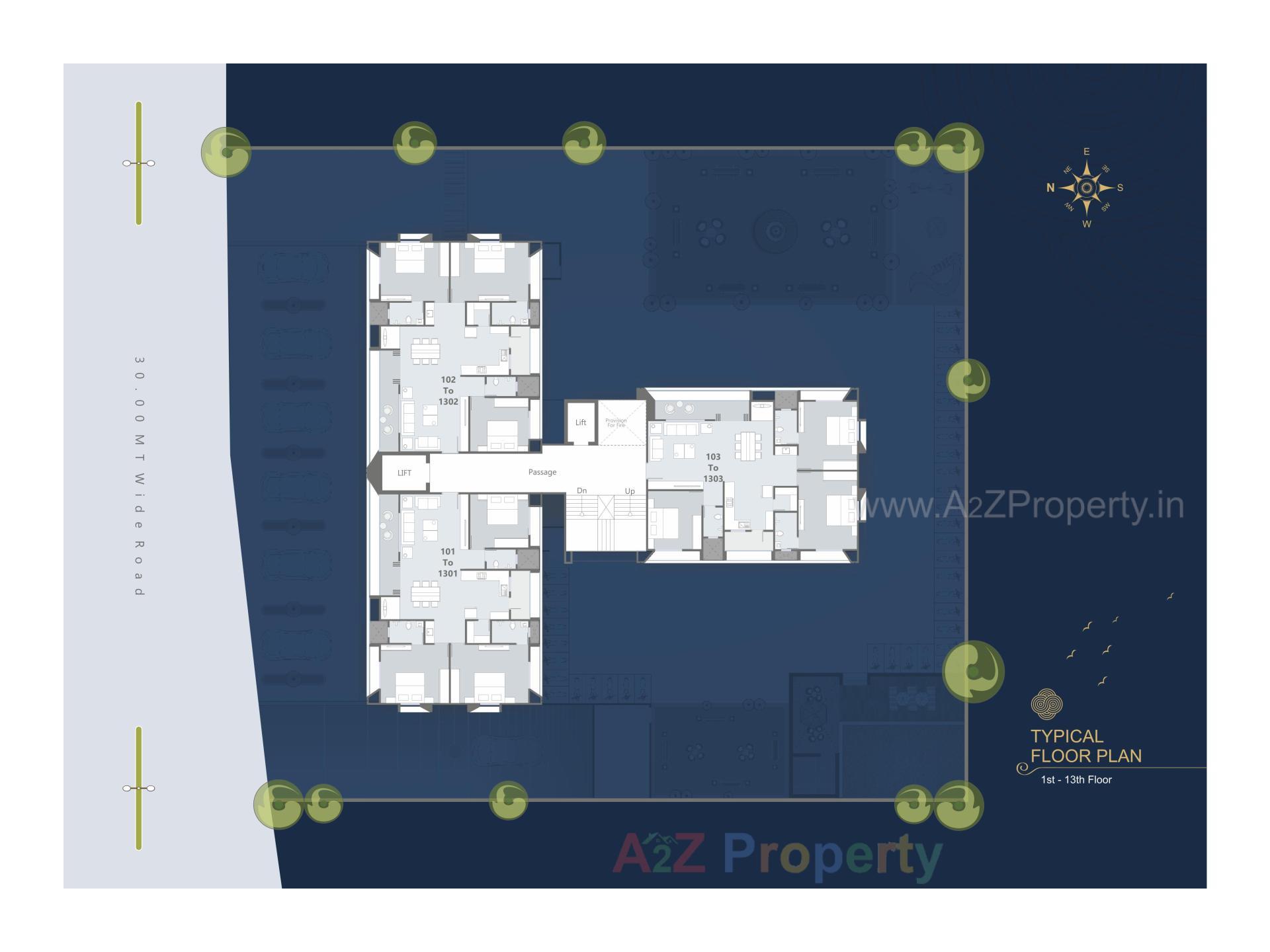 Layout of real estate project Aarna located at Bhayli, Vadodara, Gujarat