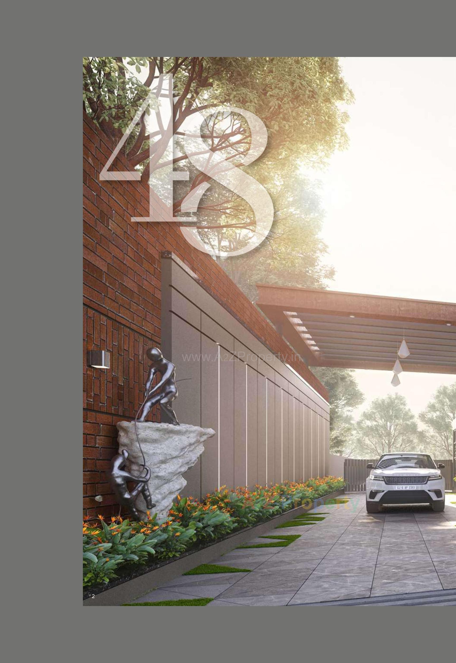 3D Elevation of real estate project Aarna located at Bhayli, Vadodara, Gujarat