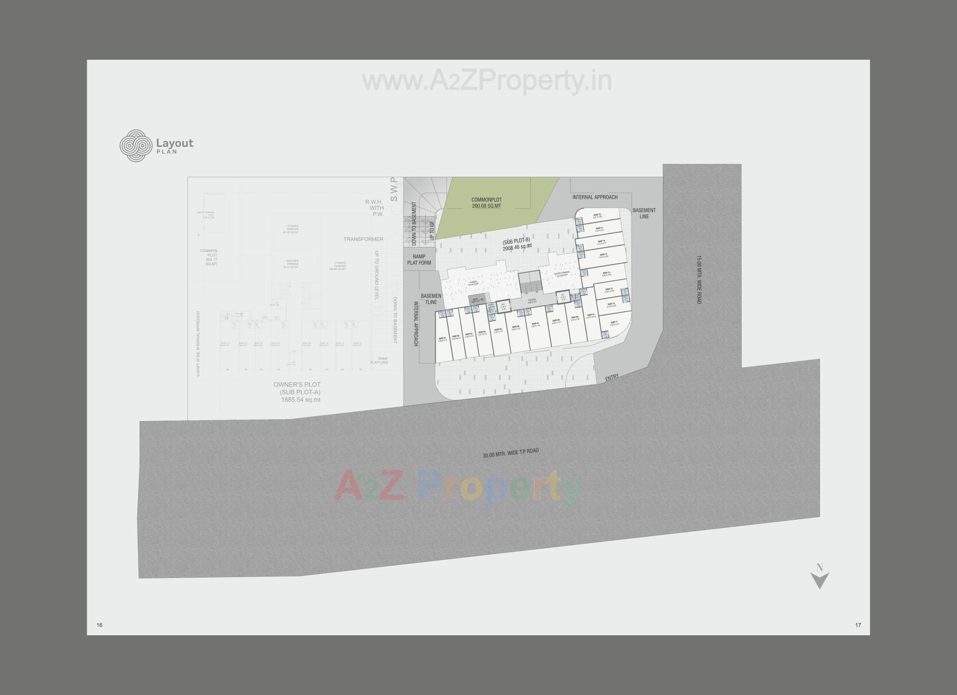 Layout of real estate project Aarna located at Bhayli, Vadodara, Gujarat