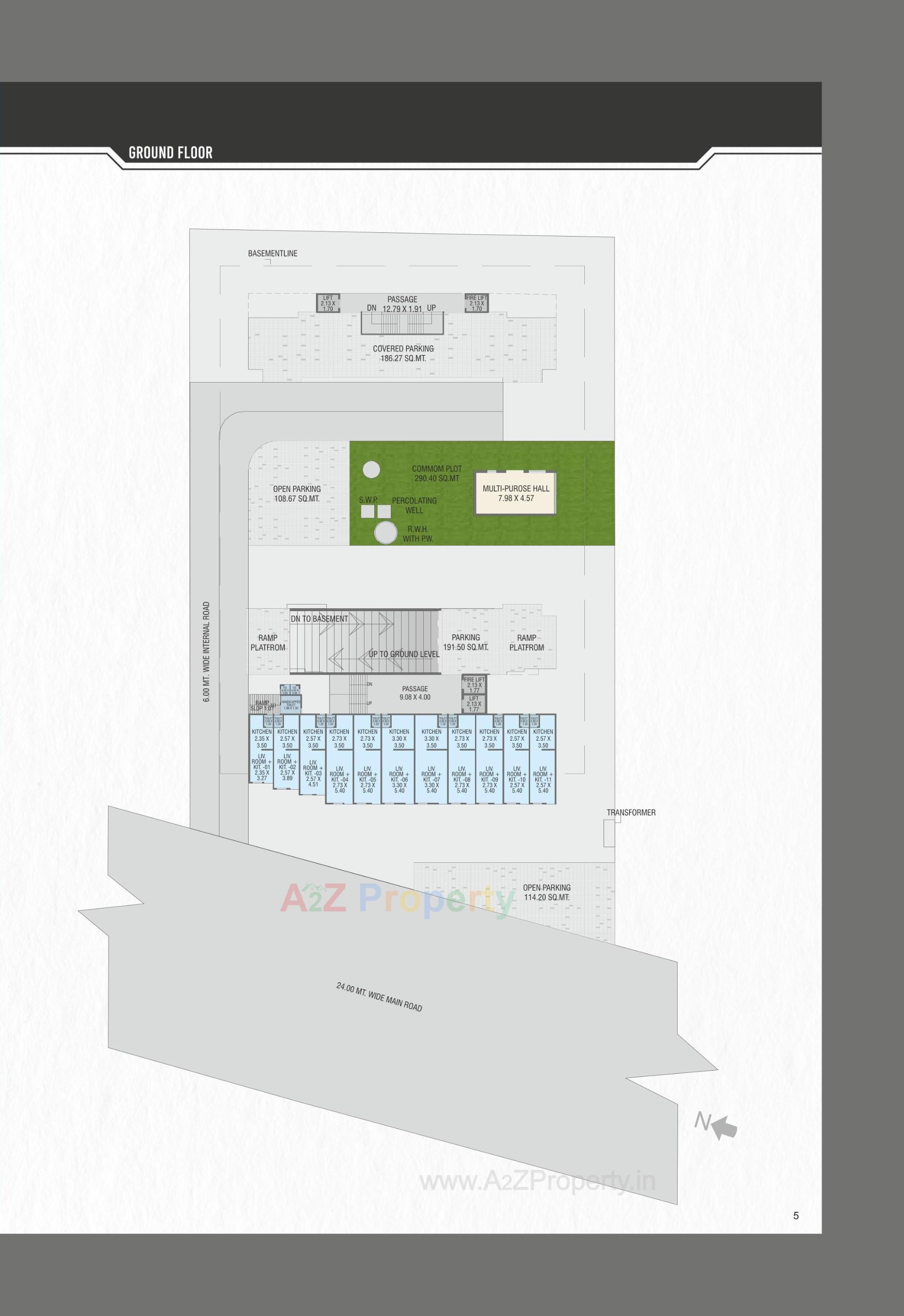 Layout of real estate project Aarna located at Bhayli, Vadodara, Gujarat
