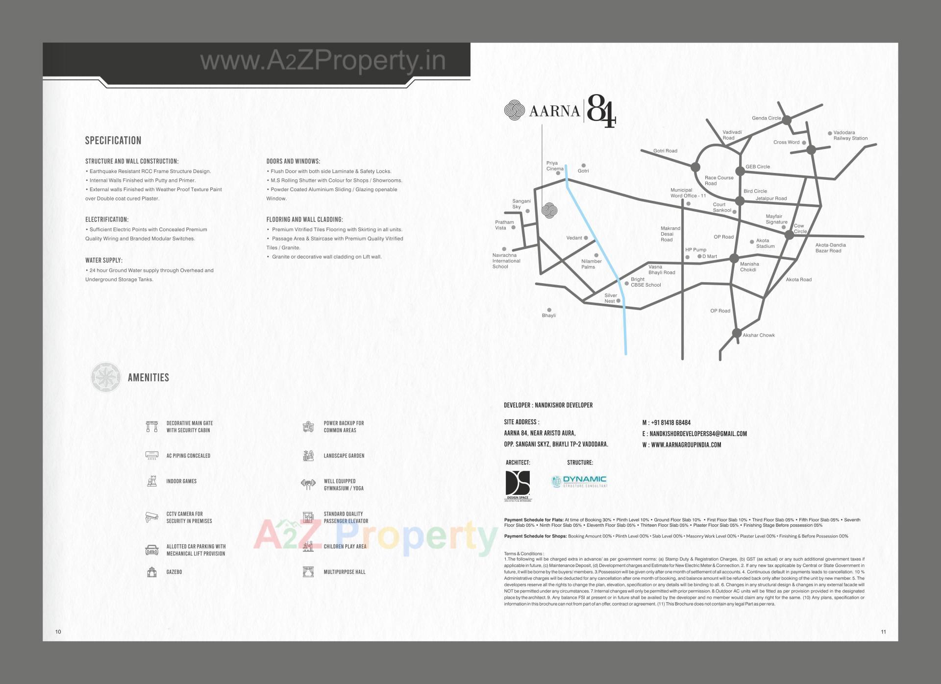  of real estate project Aarna located at Bhayli, Vadodara, Gujarat