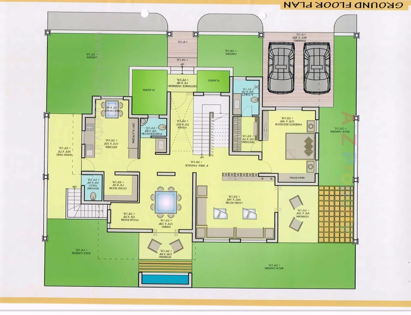 Layout of real estate project Aarna located at Kalali, Vadodara, Gujarat