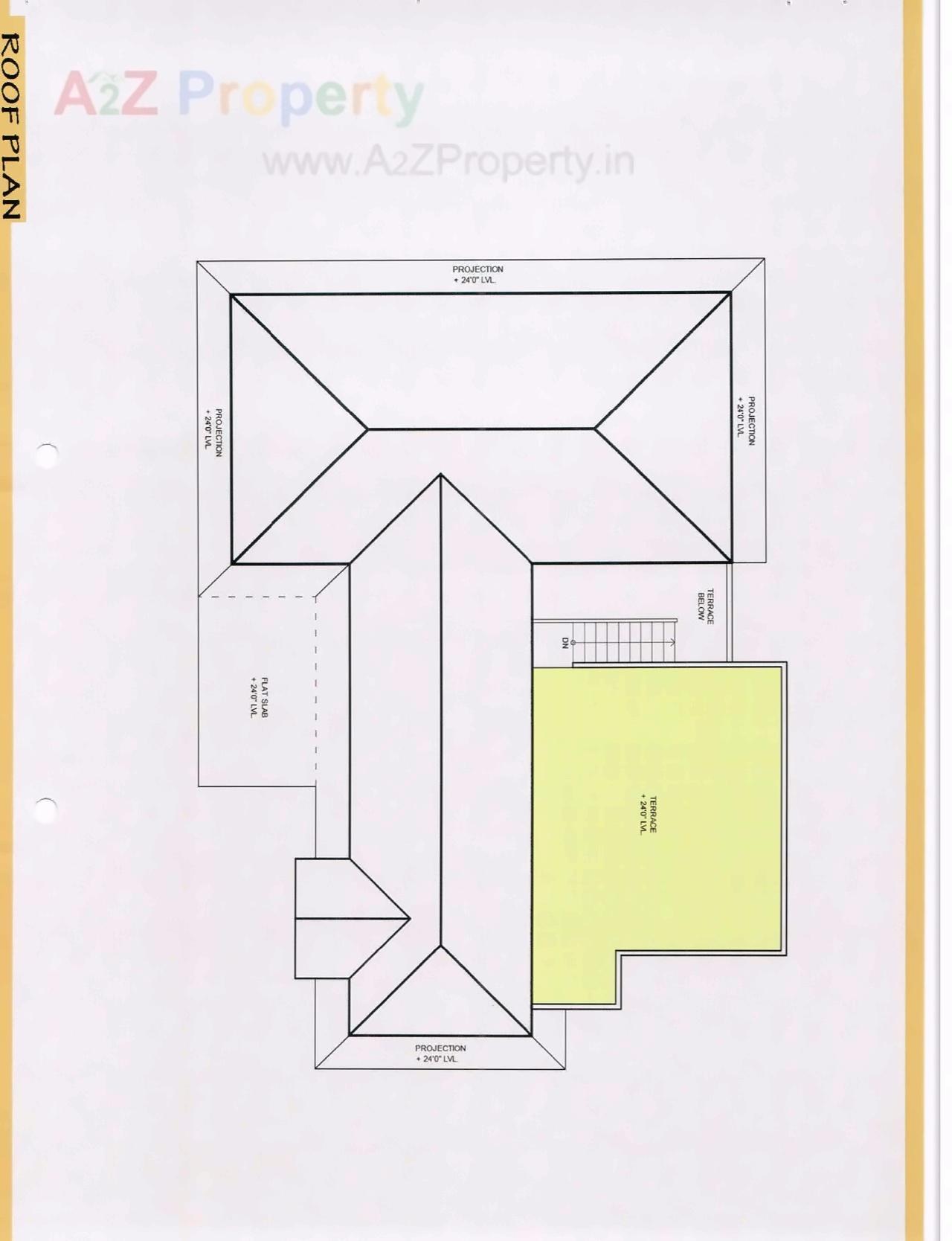 Layout of real estate project Aarna located at Kalali, Vadodara, Gujarat
