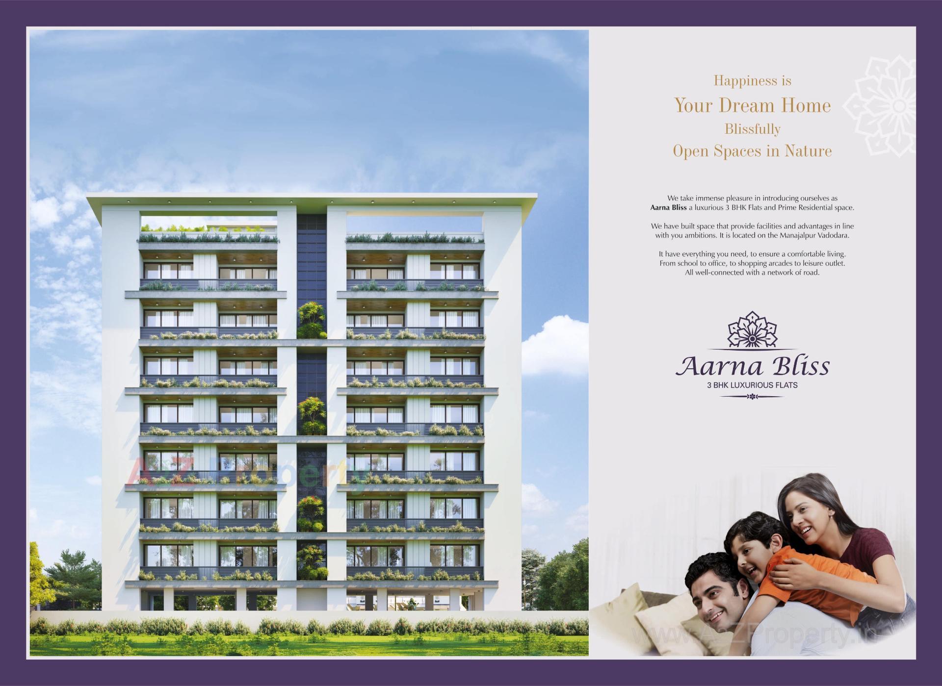  of real estate project Aarna Bliss located at Manjalpur, Vadodara, Gujarat