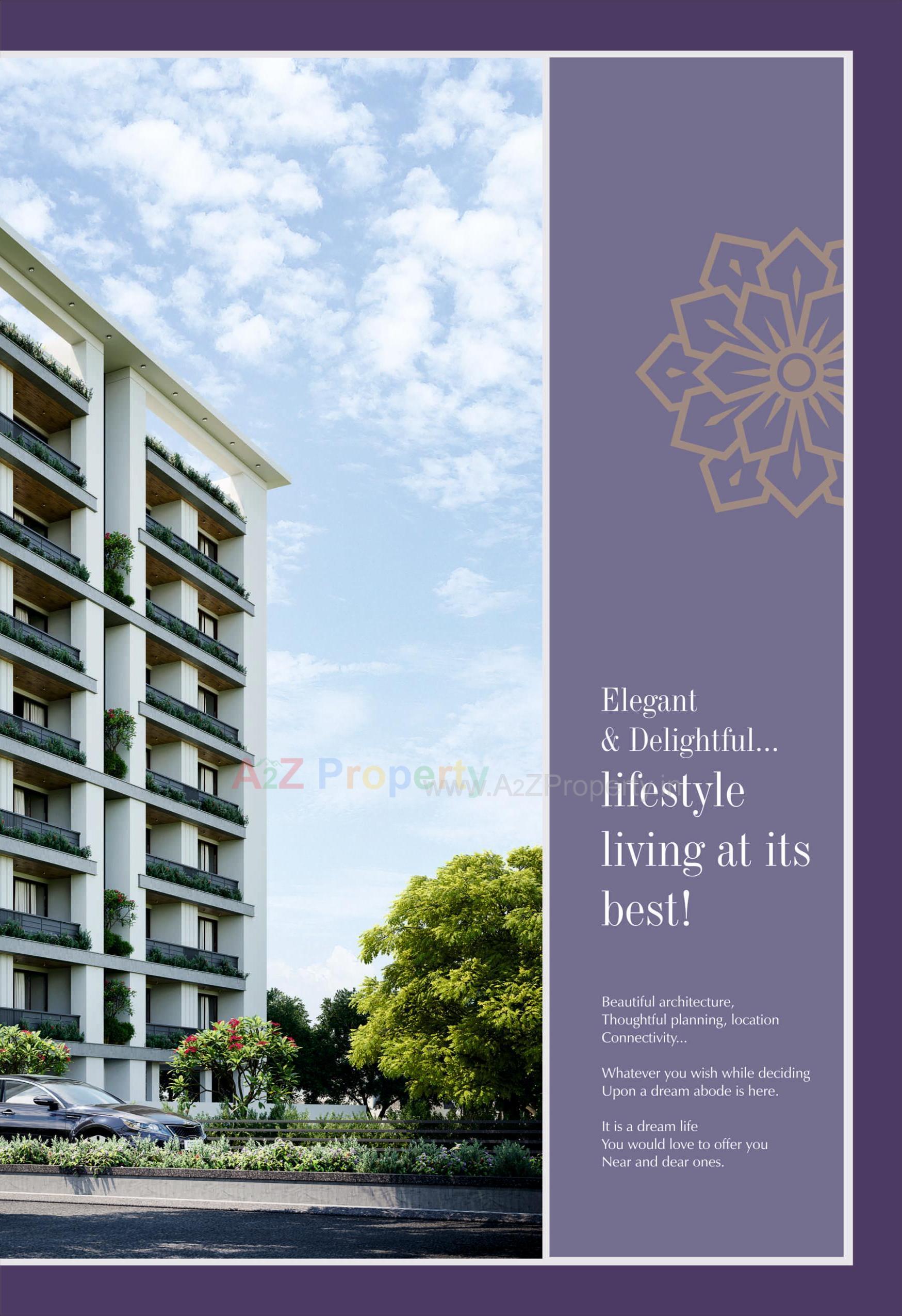 3D Elevation of real estate project Aarna Bliss located at Manjalpur, Vadodara, Gujarat