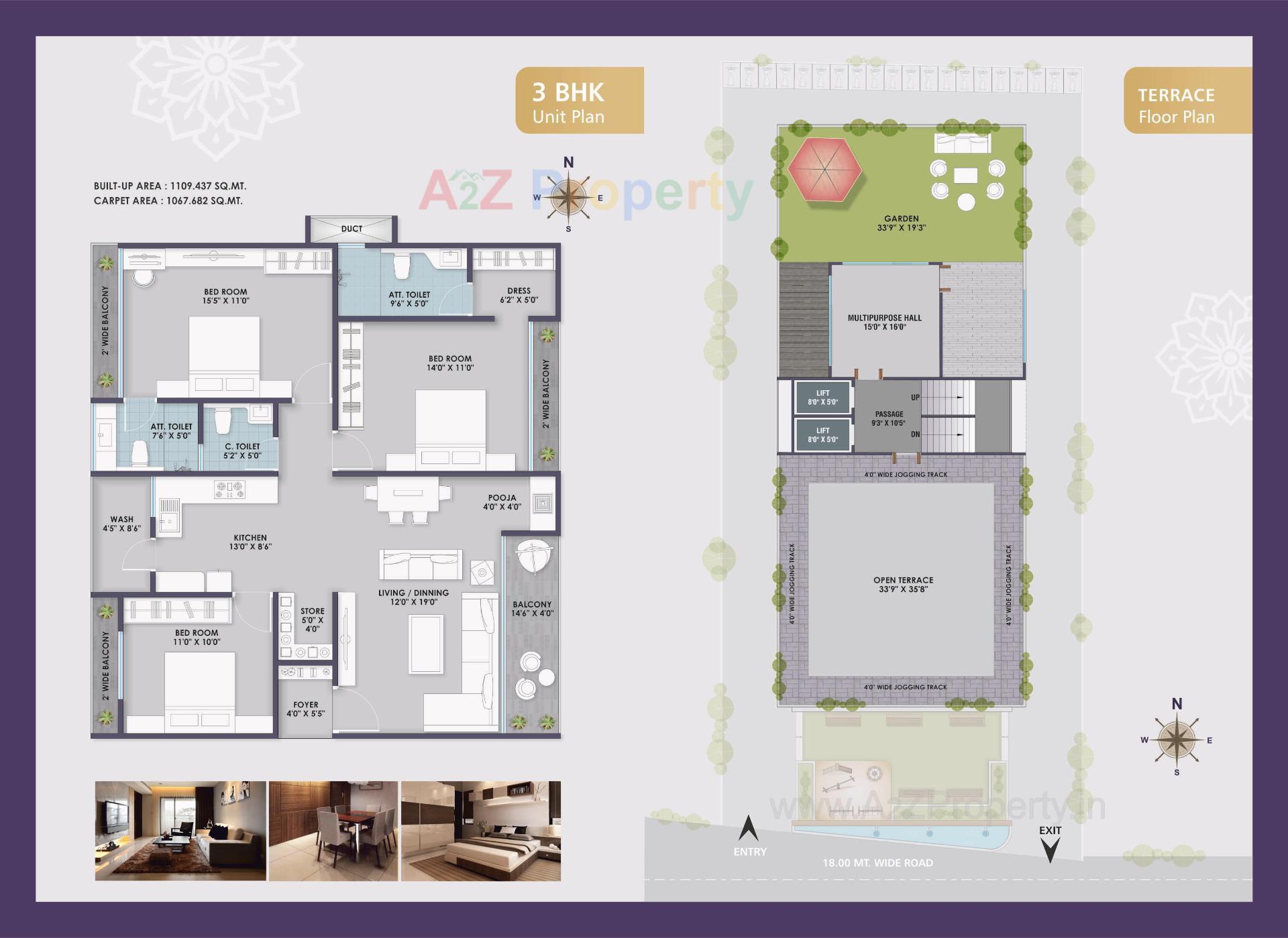 Layout of real estate project Aarna Bliss located at Manjalpur, Vadodara, Gujarat