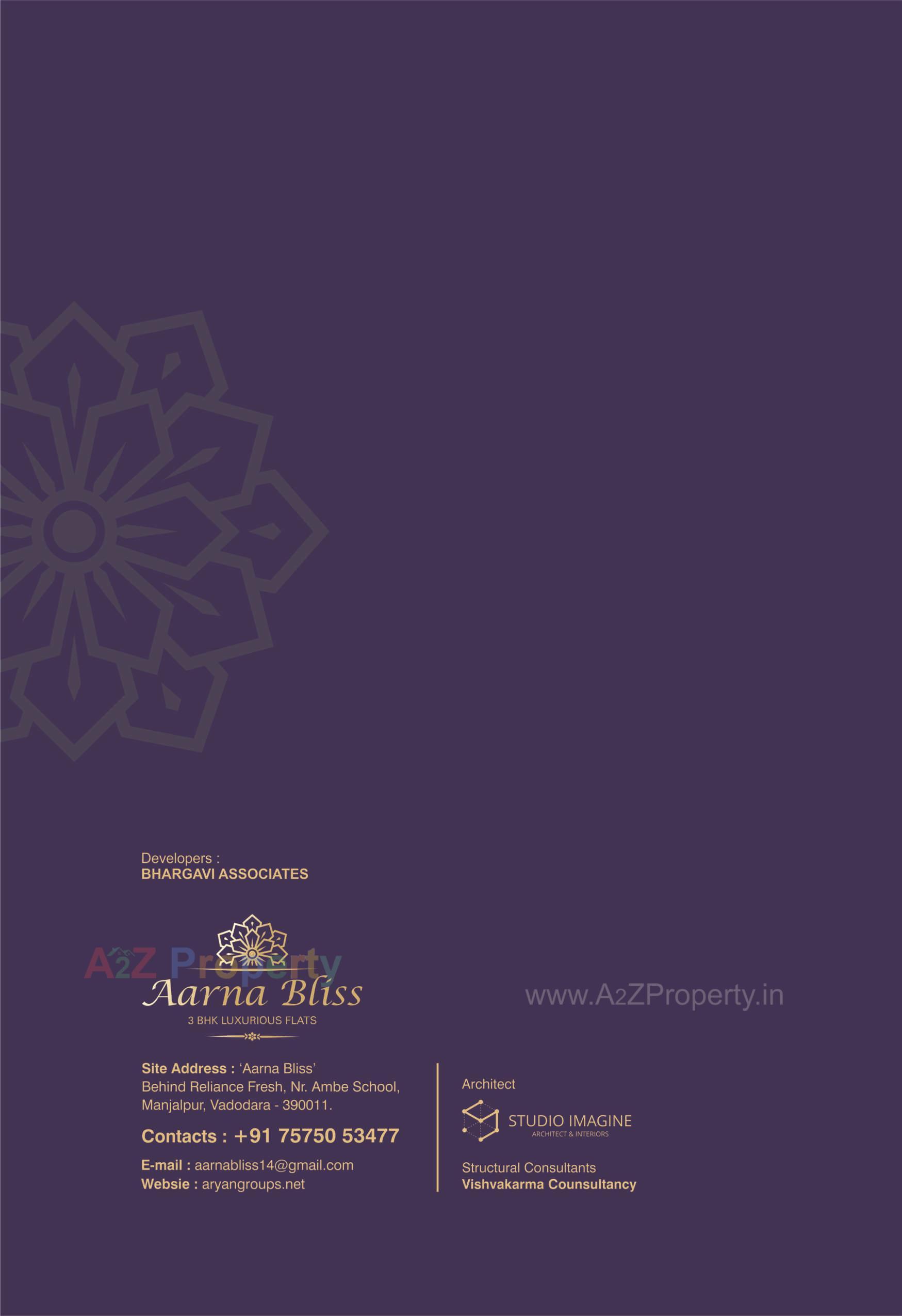  of real estate project Aarna Bliss located at Manjalpur, Vadodara, Gujarat