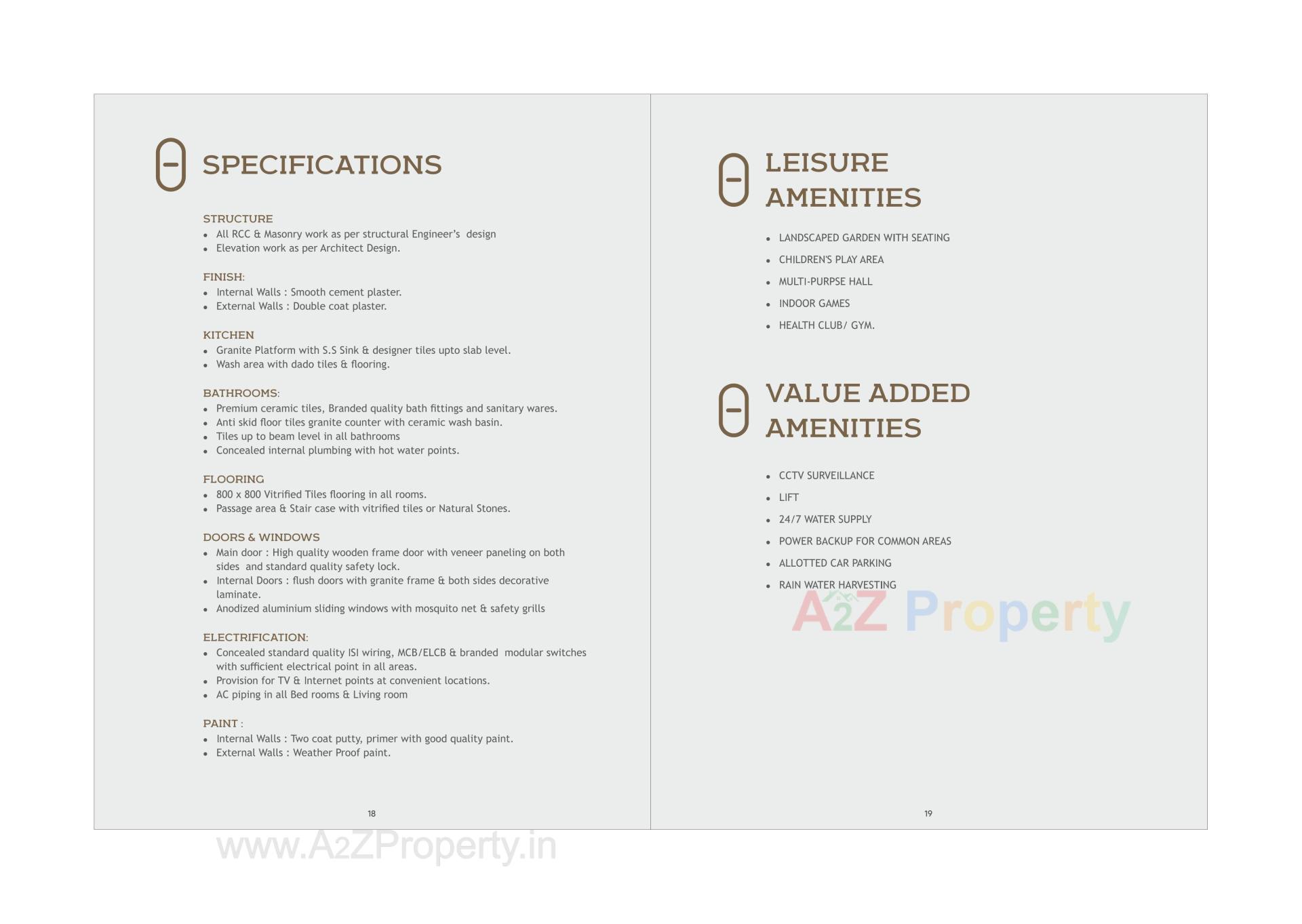  of real estate project Aarna One located at Kalali, Vadodara, Gujarat