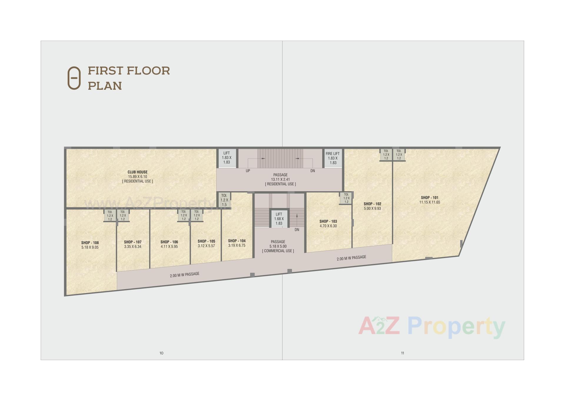 Layout of real estate project Aarna One located at Kalali, Vadodara, Gujarat