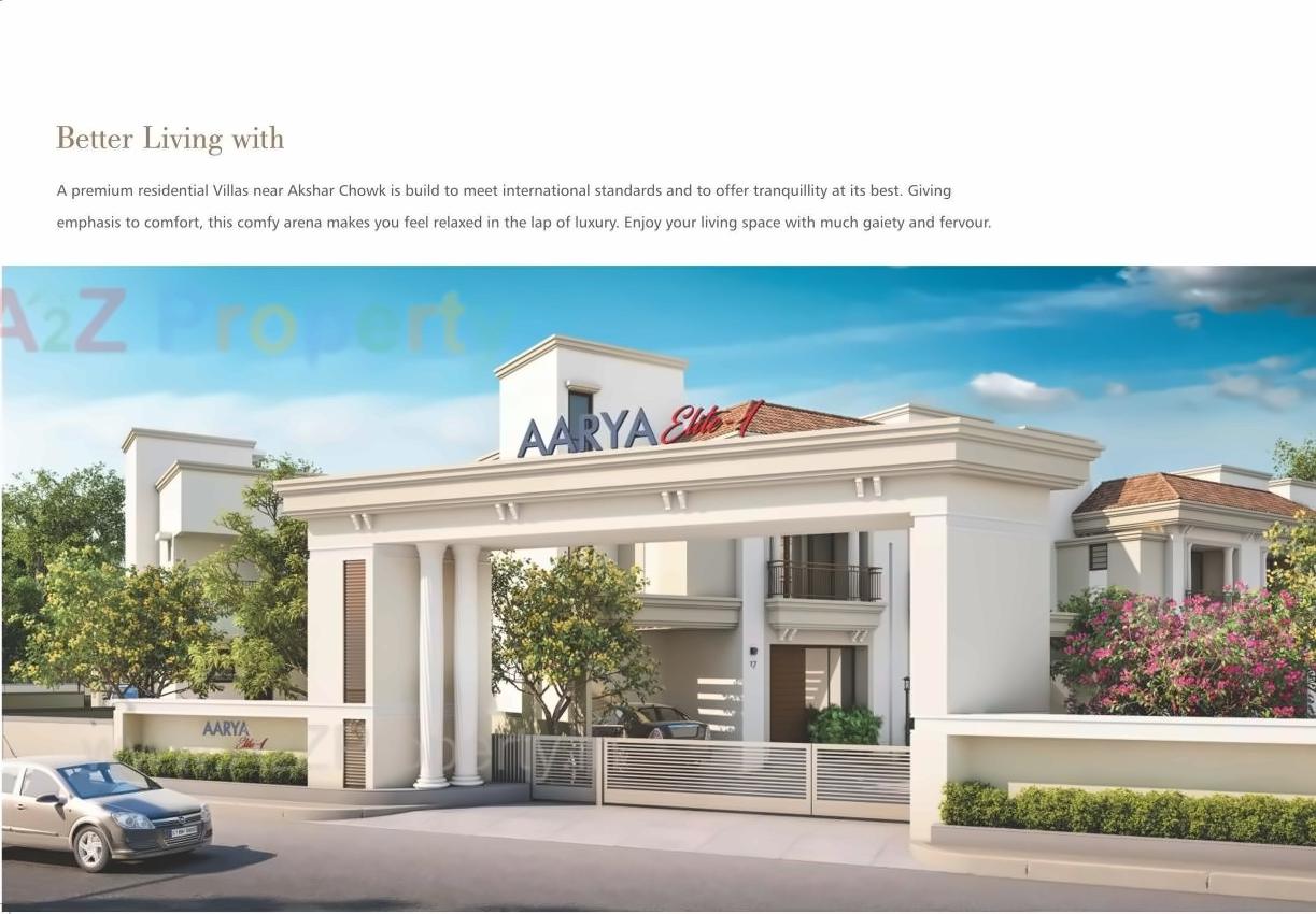 3D Elevation of real estate project Aarya Elite located at Kalali, Vadodara, Gujarat