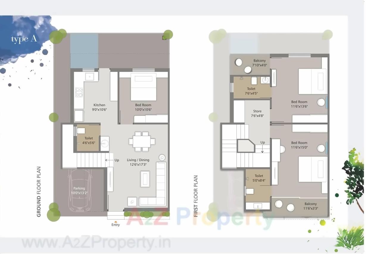 Layout of real estate project Aarya Elite located at Kalali, Vadodara, Gujarat