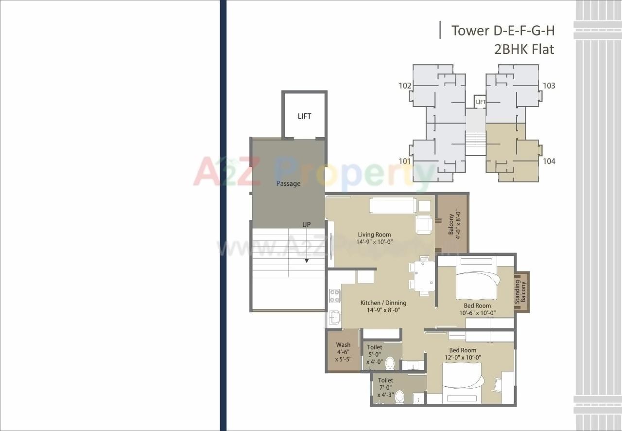 Layout of real estate project Aarya Elite located at Kalali, Vadodara, Gujarat