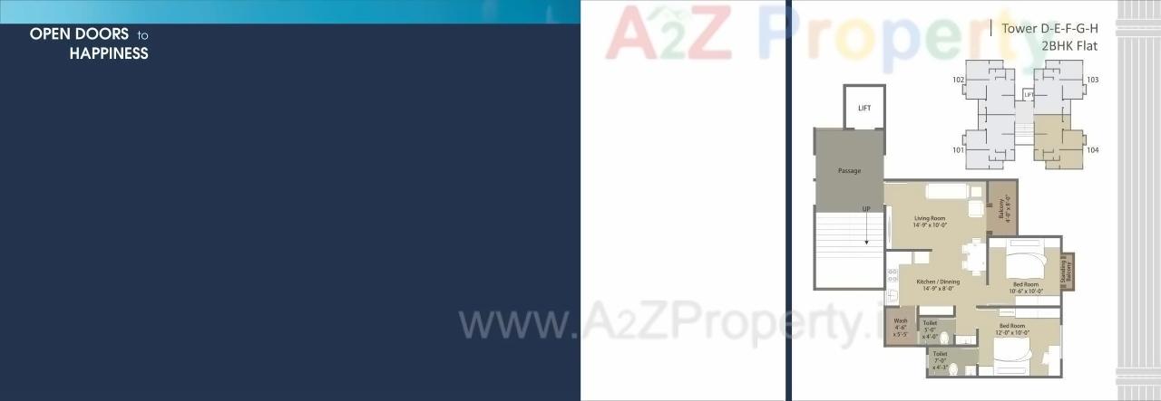 Layout of real estate project Aarya Elite located at Kalali, Vadodara, Gujarat