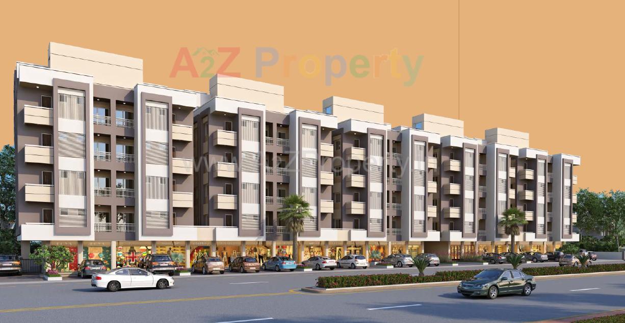 3D Elevation of real estate project Aarya Elite located at Padra, Vadodara, Gujarat