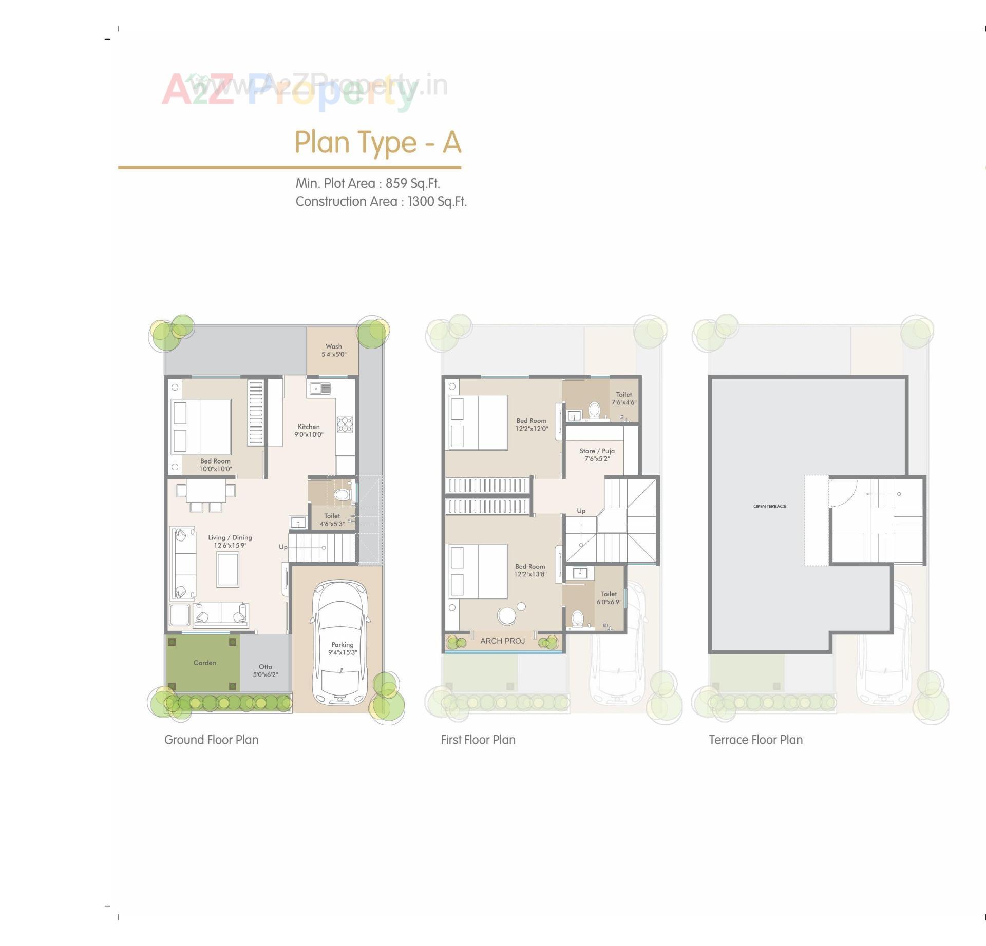 Layout of real estate project Aarya Ellis located at Bil, Vadodara, Gujarat