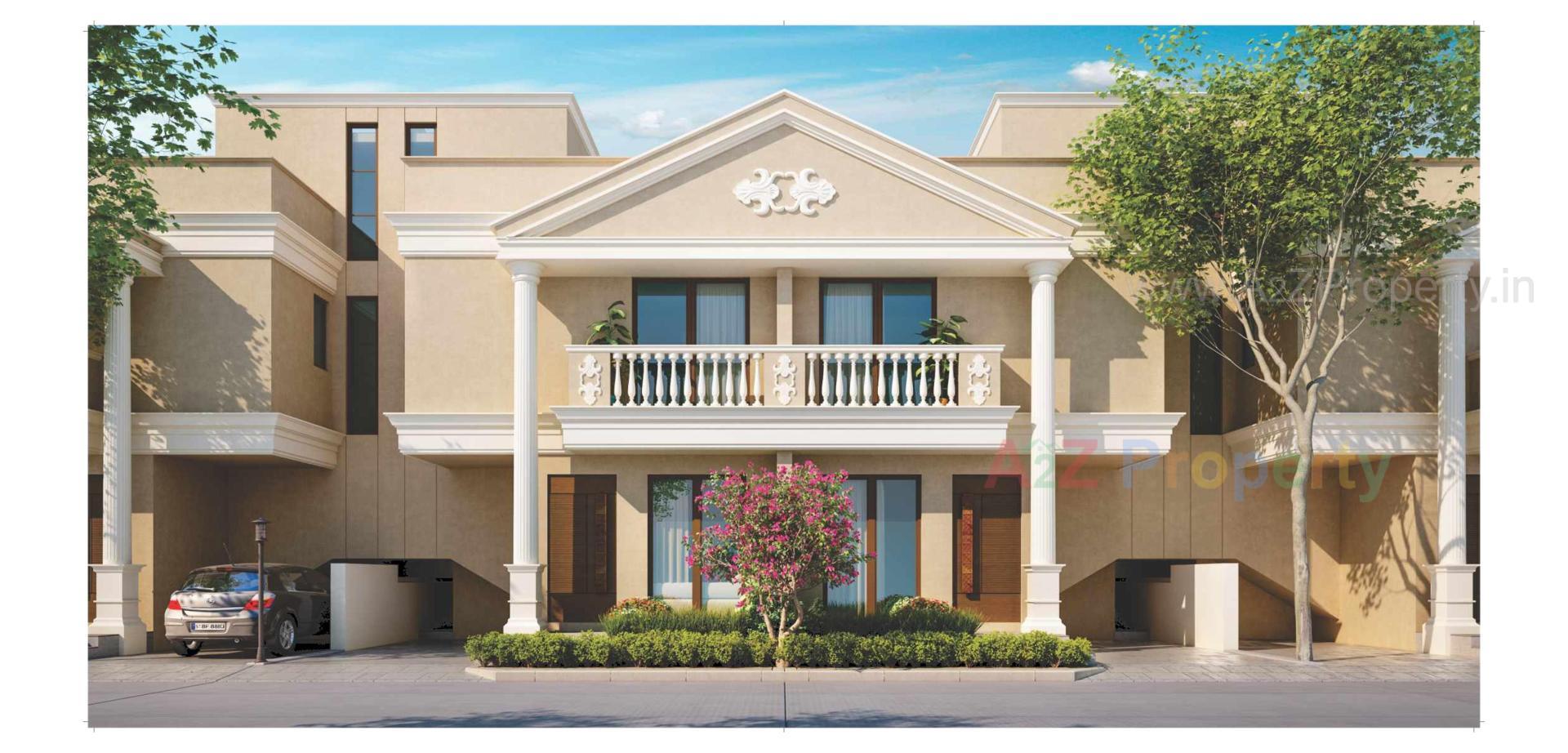 3D Elevation of real estate project Aarya Ellis located at Bil, Vadodara, Gujarat