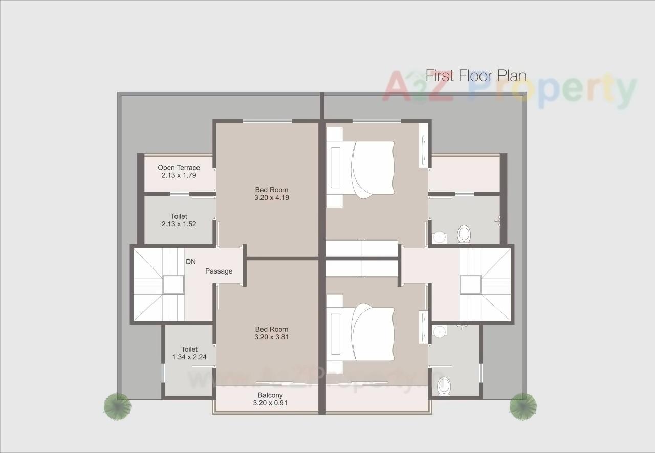 Layout of real estate project Aarya Empire located at Kalali, Vadodara, Gujarat