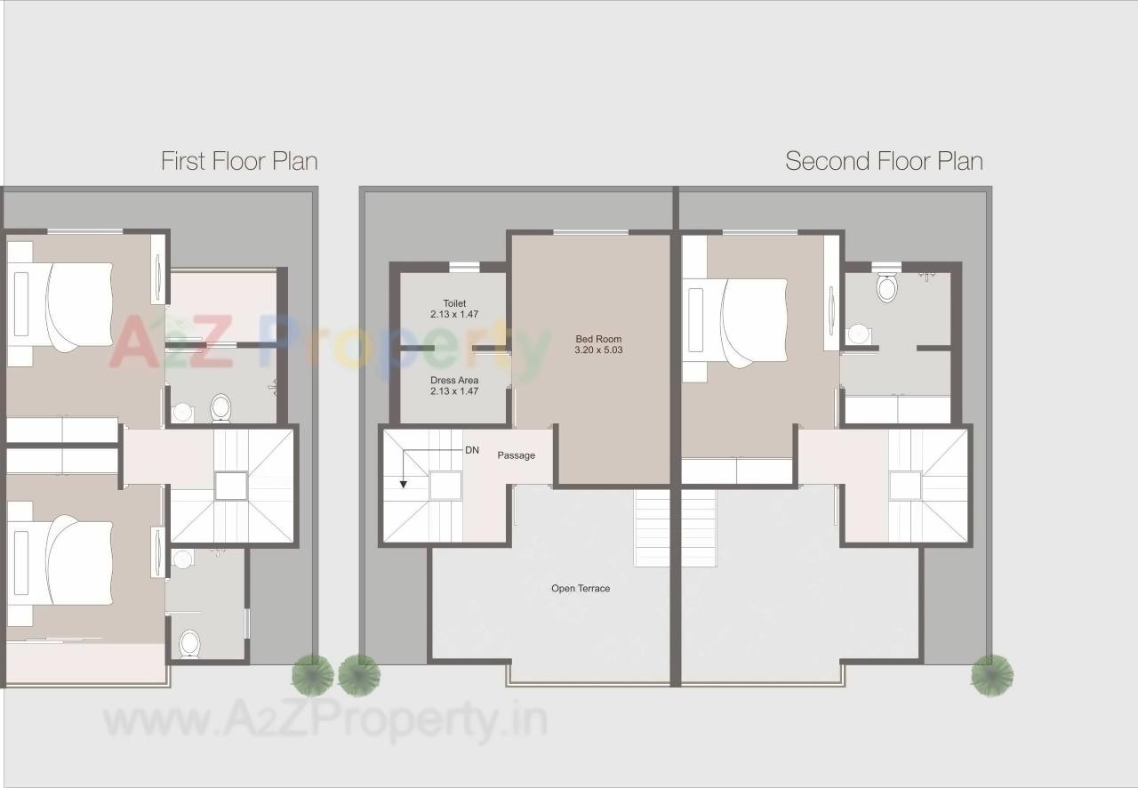 Layout of real estate project Aarya Empire located at Kalali, Vadodara, Gujarat